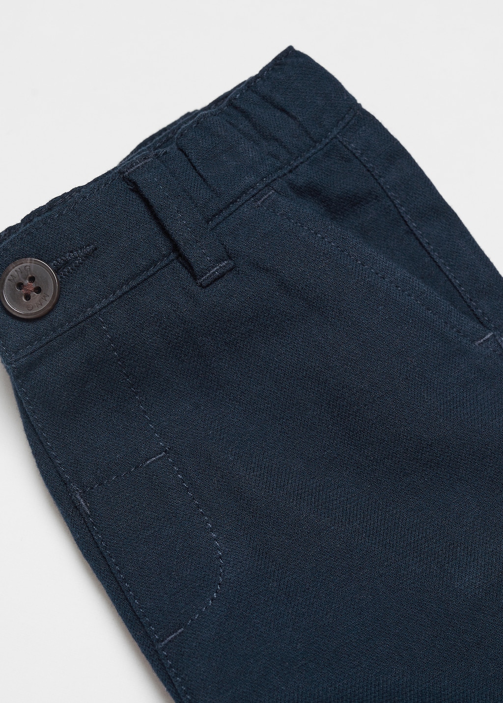 Linen-blend Bermuda shorts - Details of the article 0