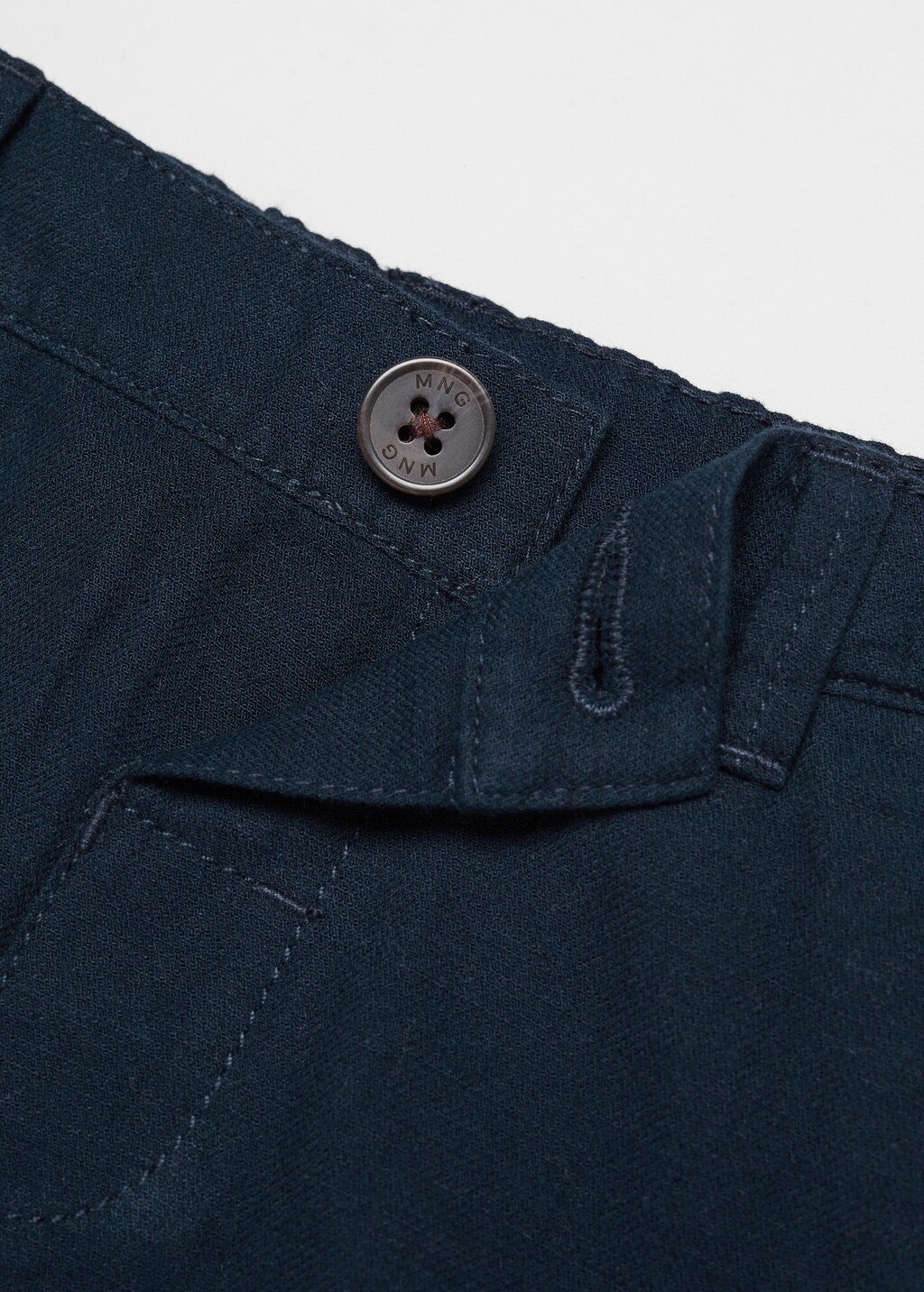 Linen-blend Bermuda shorts - Details of the article 8