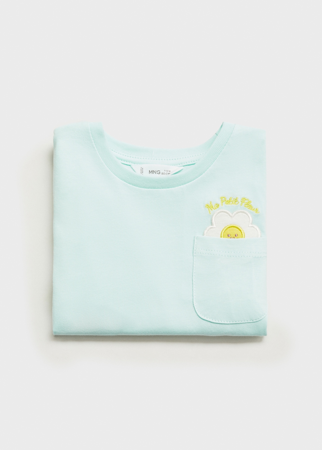 Embroidered detail cotton T-shirt - Details of the article 8