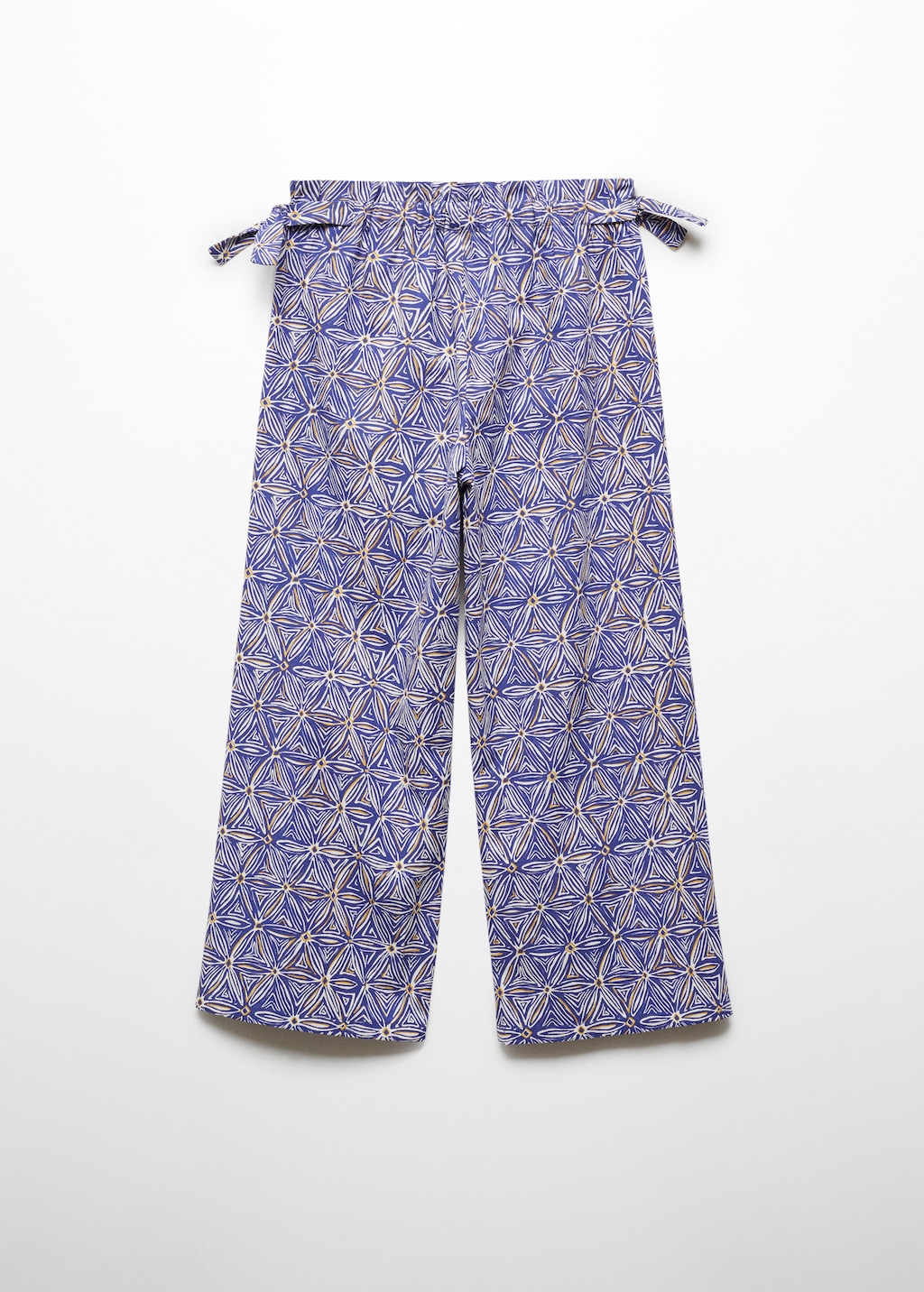 Printed trousers with bows - Reverse of the article