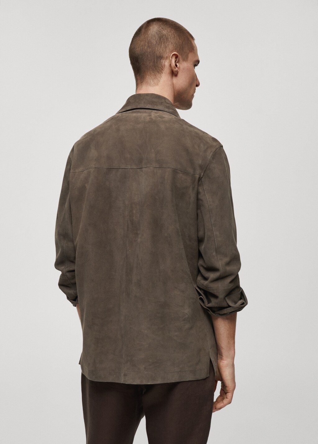 Blouson cuir daim poches - Verso de l’article