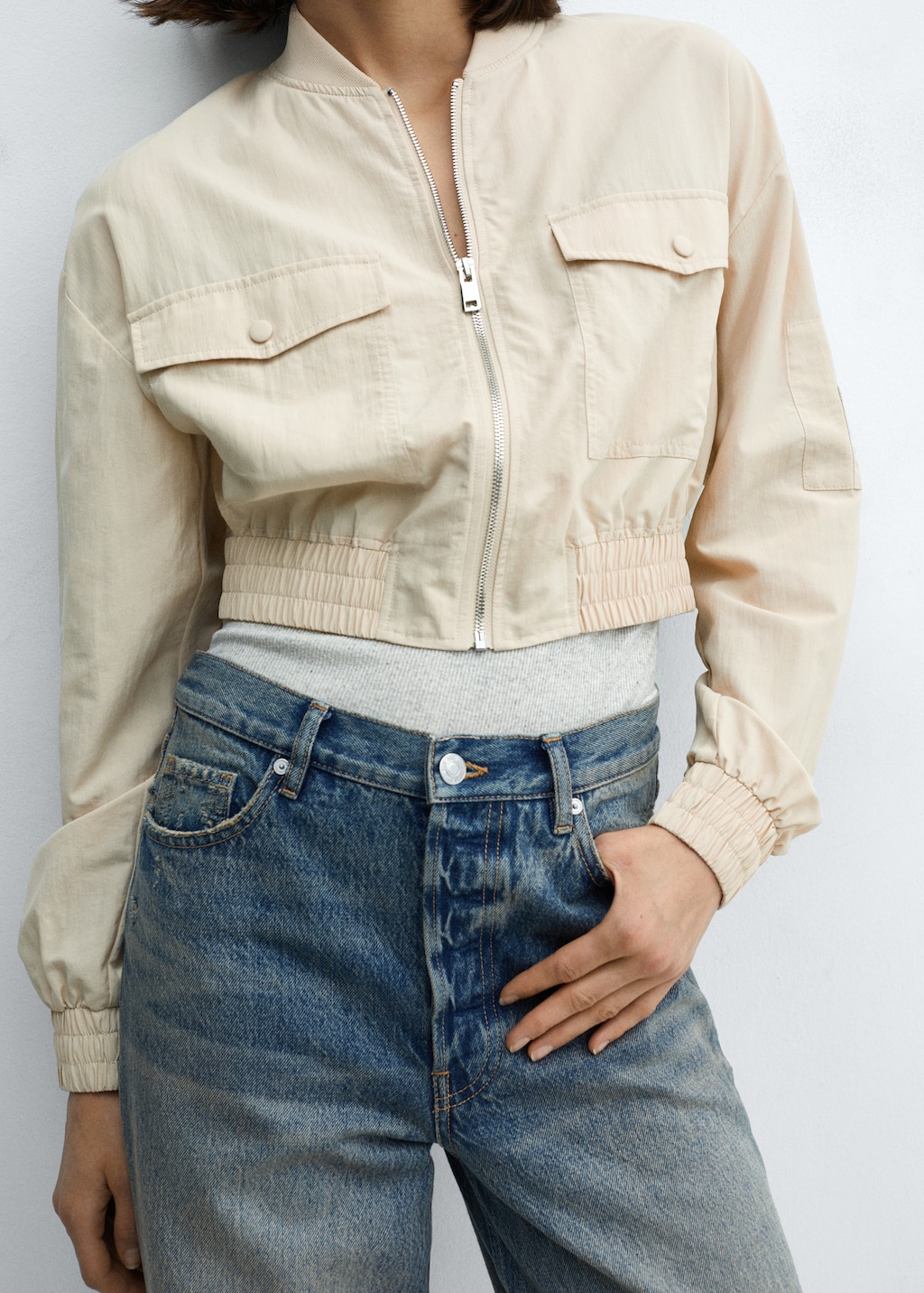 Bomber jacket with pocket - Details of the article 6