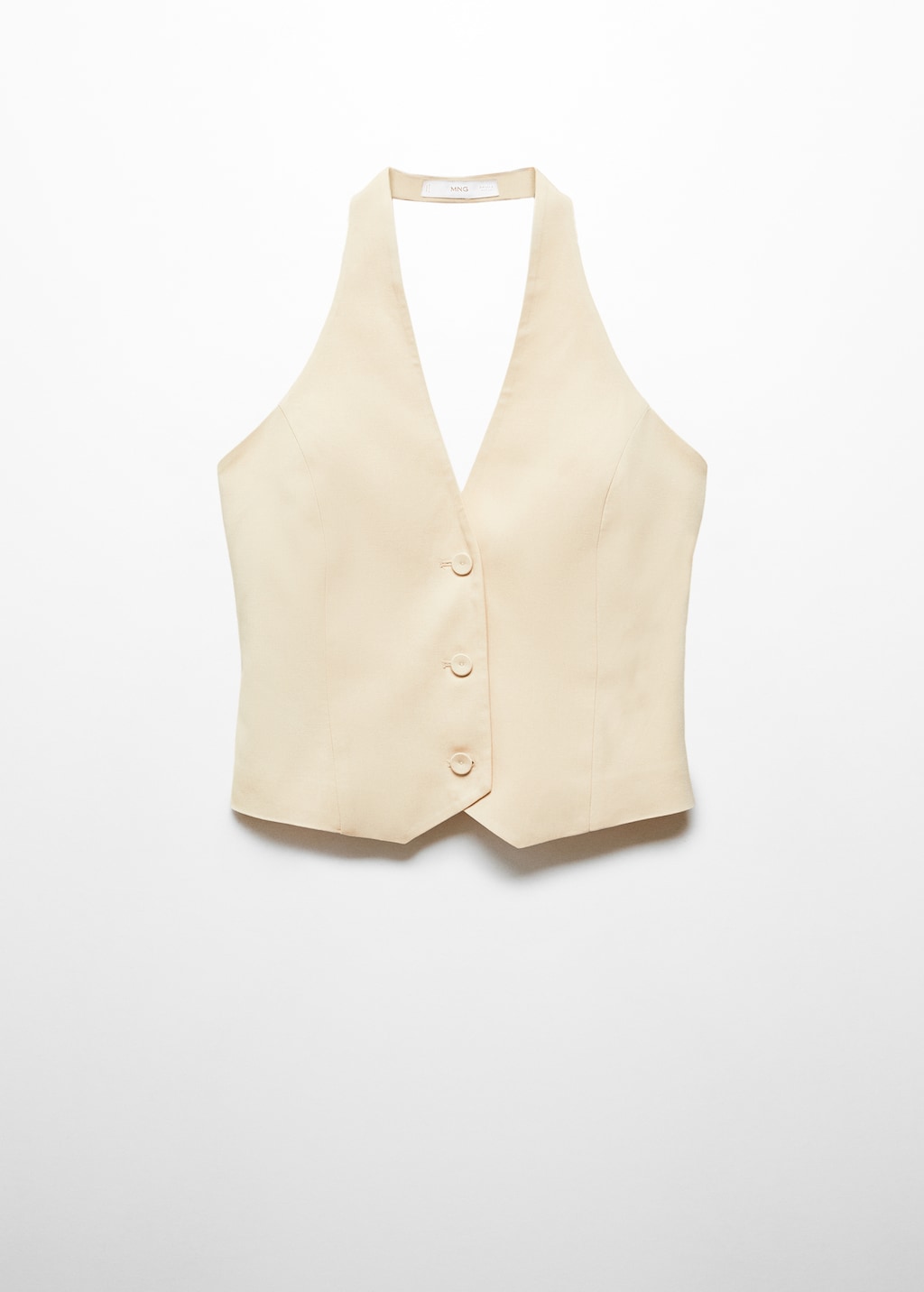 Lyocell halter-neck waistcoat - Article without model