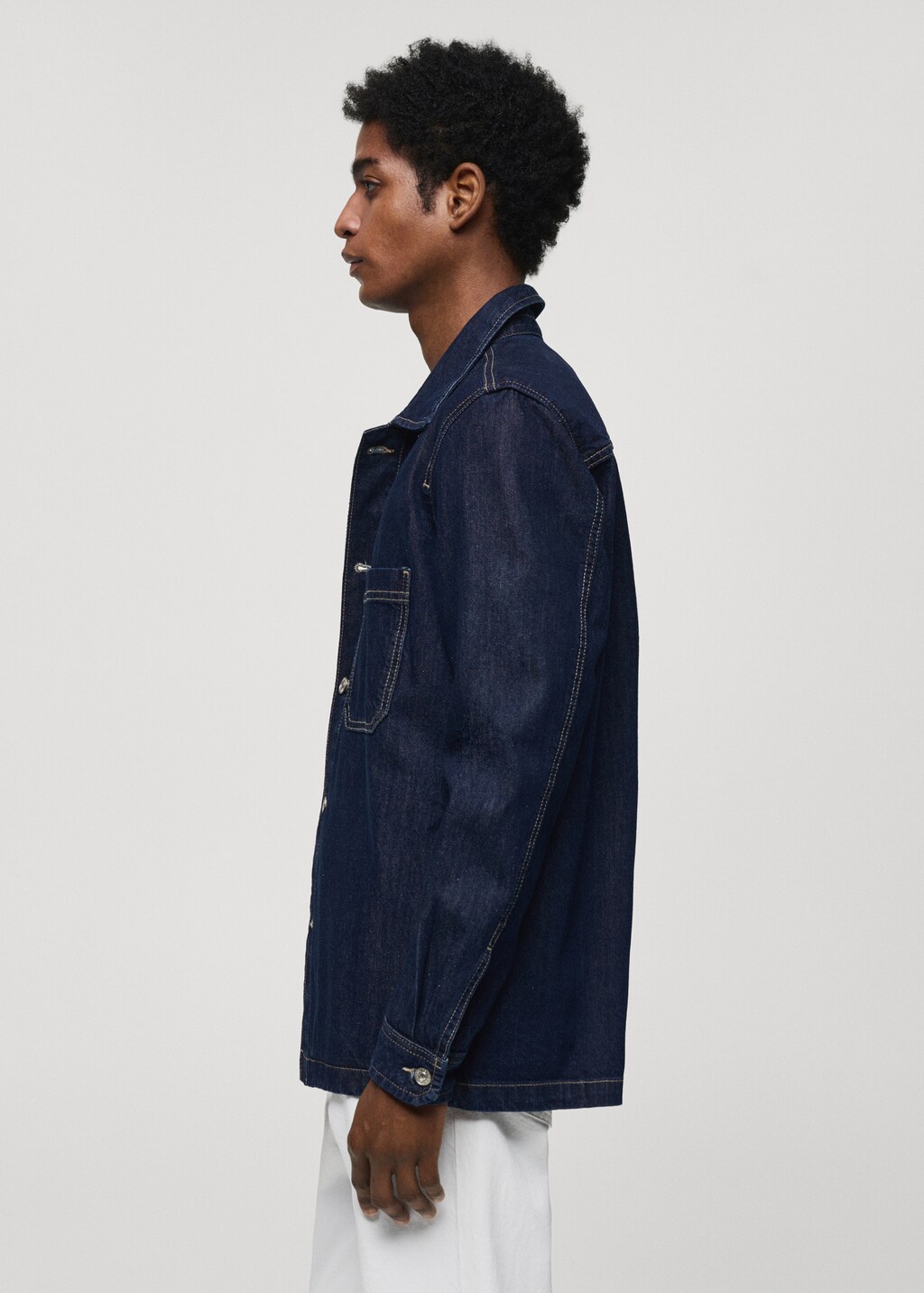 Pocket denim overshirt - Details of the article 2