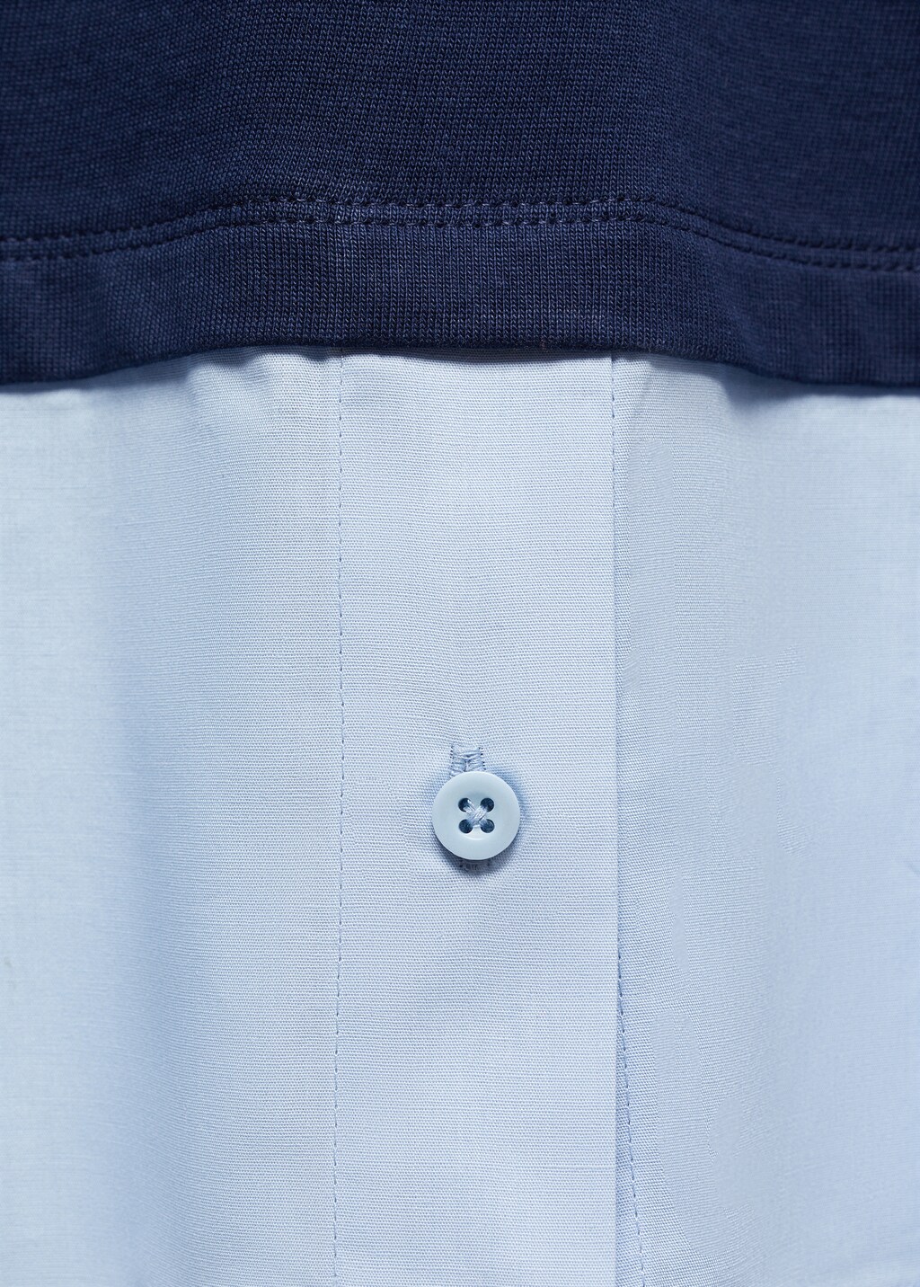 Striped combined polo shirt  - Details of the article 8