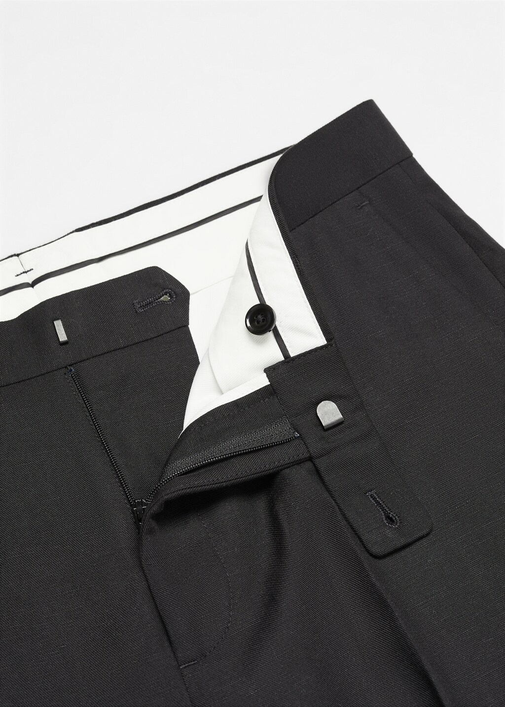 Linen lyocell suit trousers - Details of the article 8