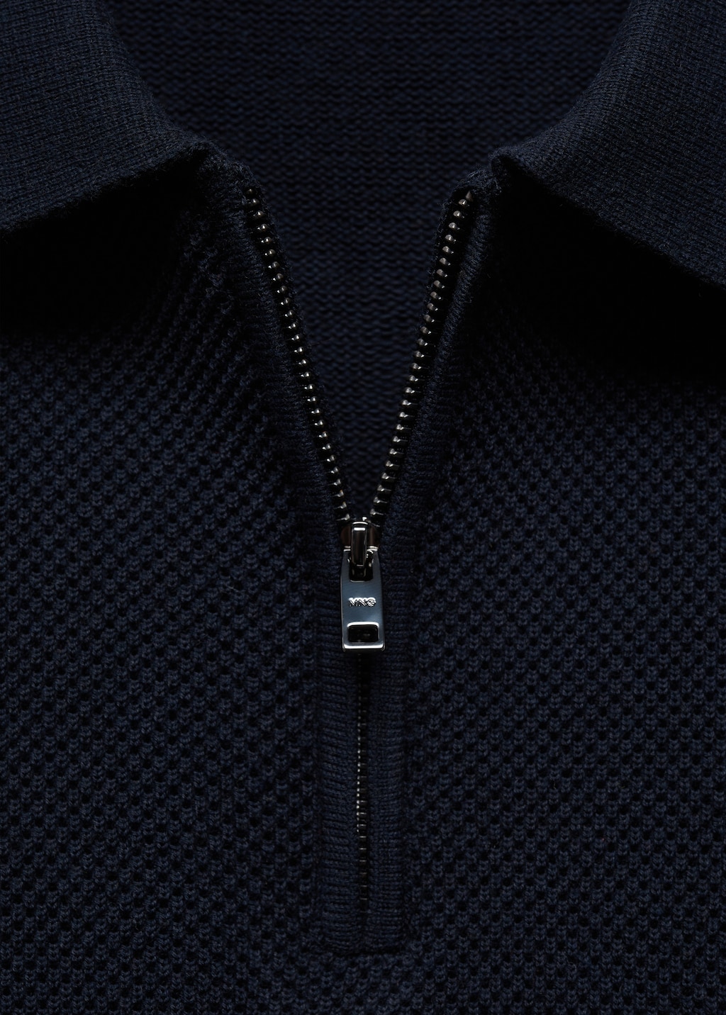 Cotton-knit polo shirt with zip - Details of the article 8