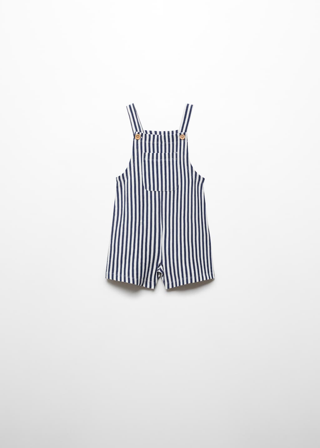 Striped cotton dungarees - Article without model