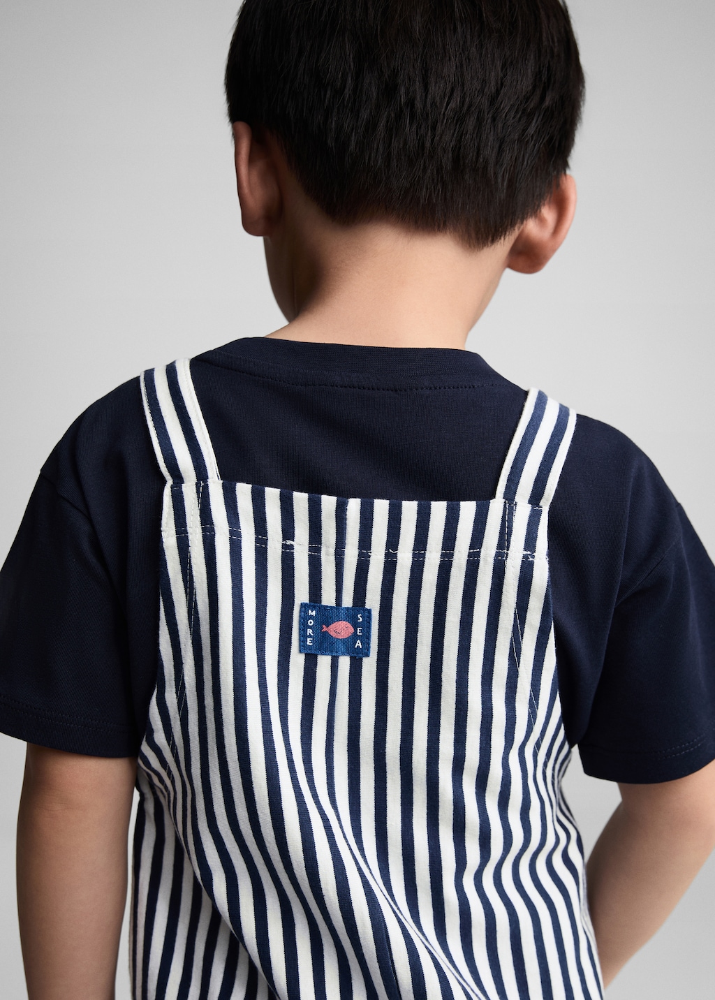 Striped cotton dungarees - Details of the article 6