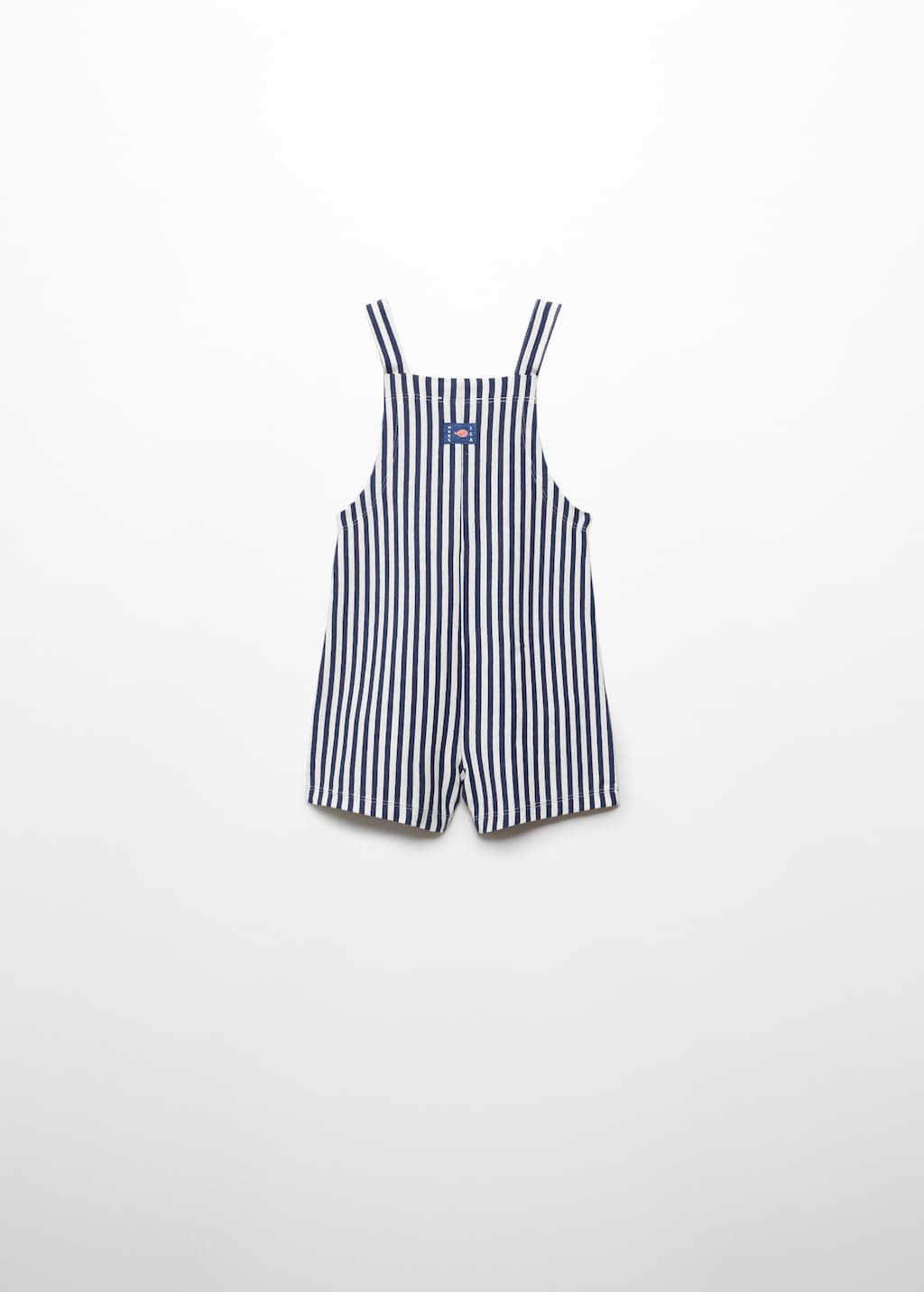 Striped cotton dungarees - Reverse of the article