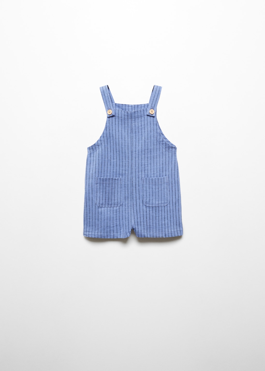 Striped cotton dungarees - Article without model