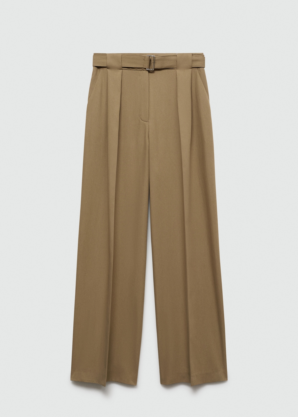 Belt straight-fit trousers - Article without model