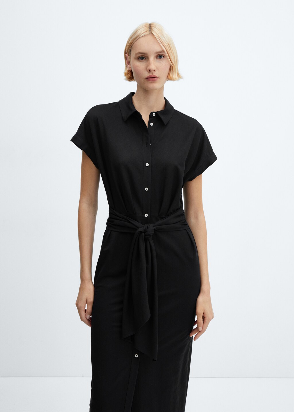 Bow shirt dress - Medium plane