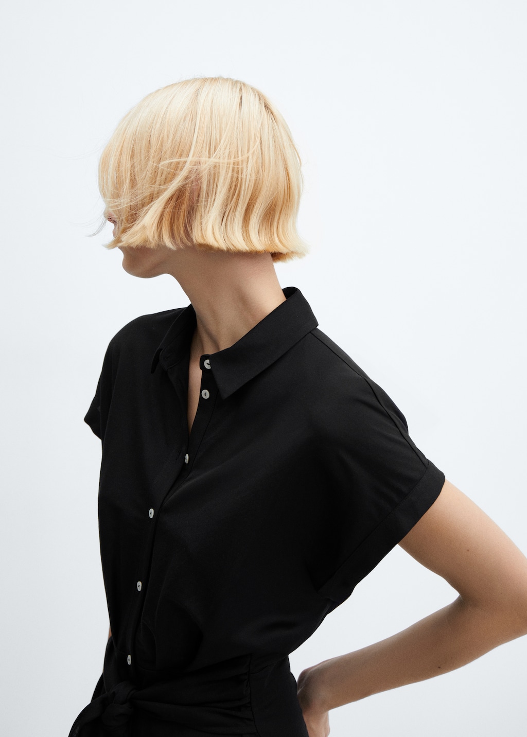 Bow shirt dress - Details of the article 1