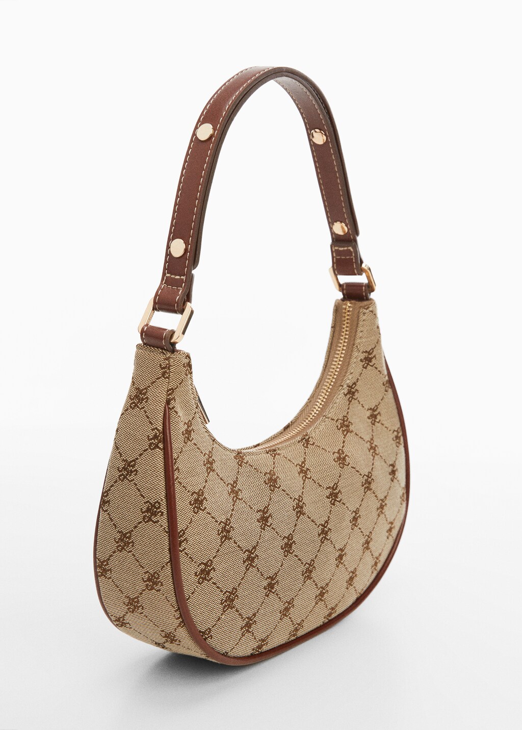 Jacquard shoulder bag - Medium plane