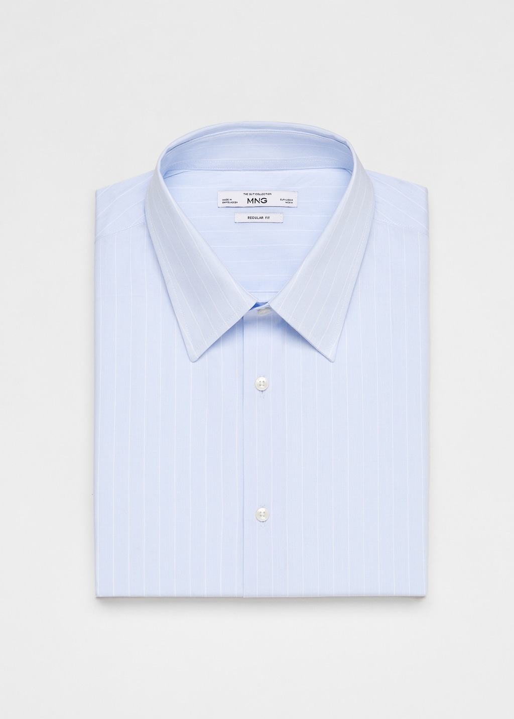 Regular-fit cotton striped suit shirt - Details of the article 8