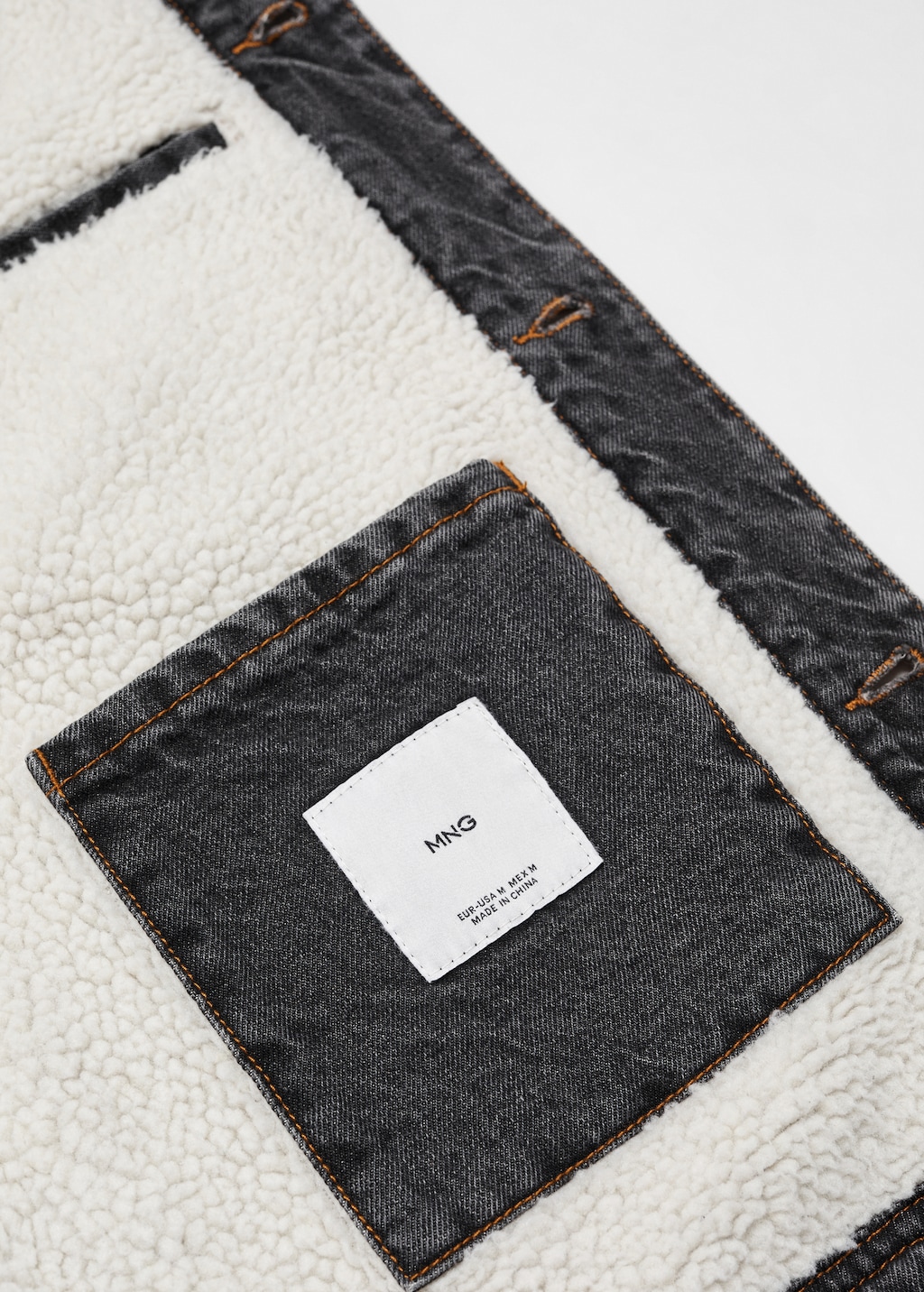 Shearling denim jacket - Details of the article 8