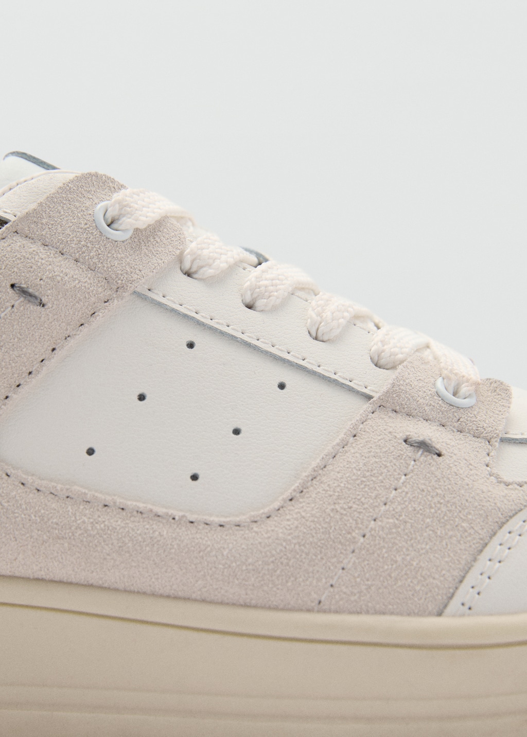 Leather mixed sneakers - Details of the article 2