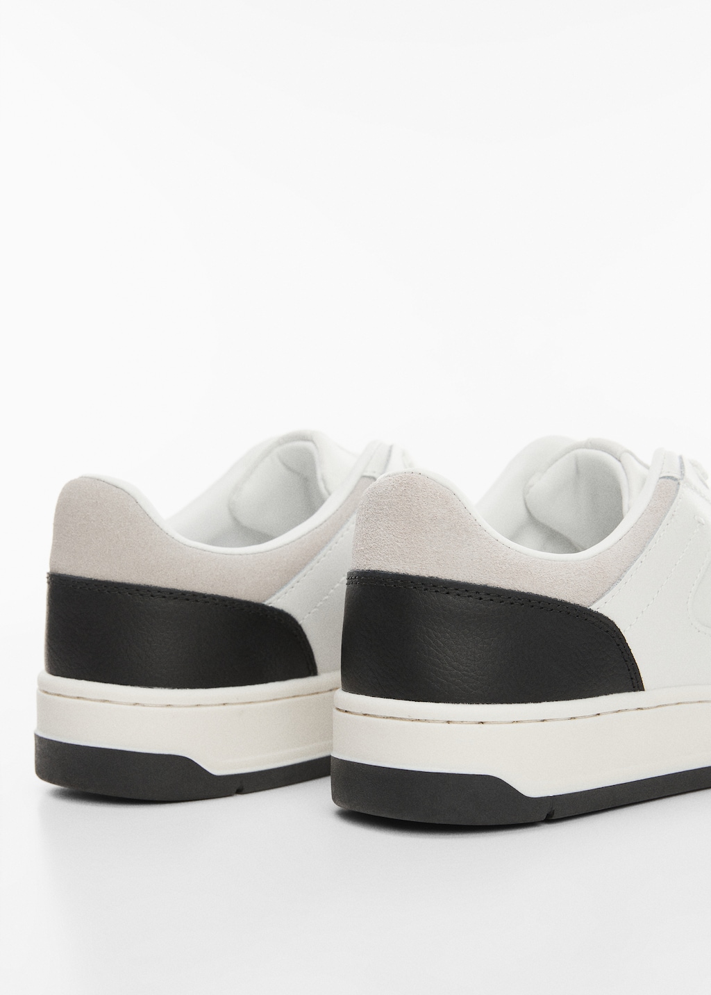 Combined leather trainers - Details of the article 1