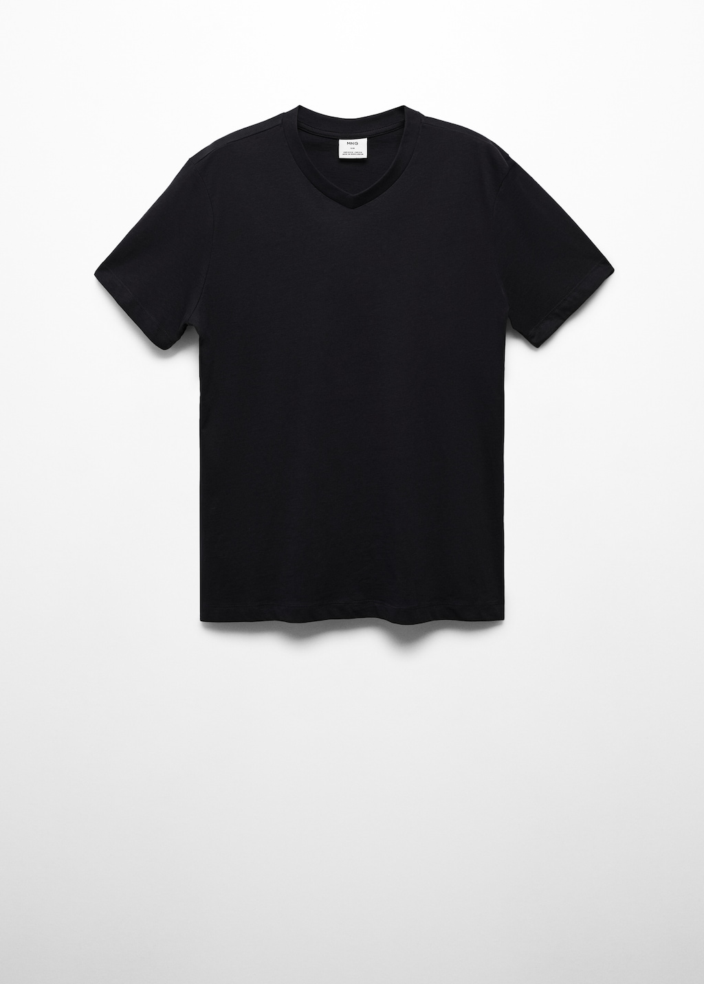 Basic cotton V-neck T-shirt - Article without model