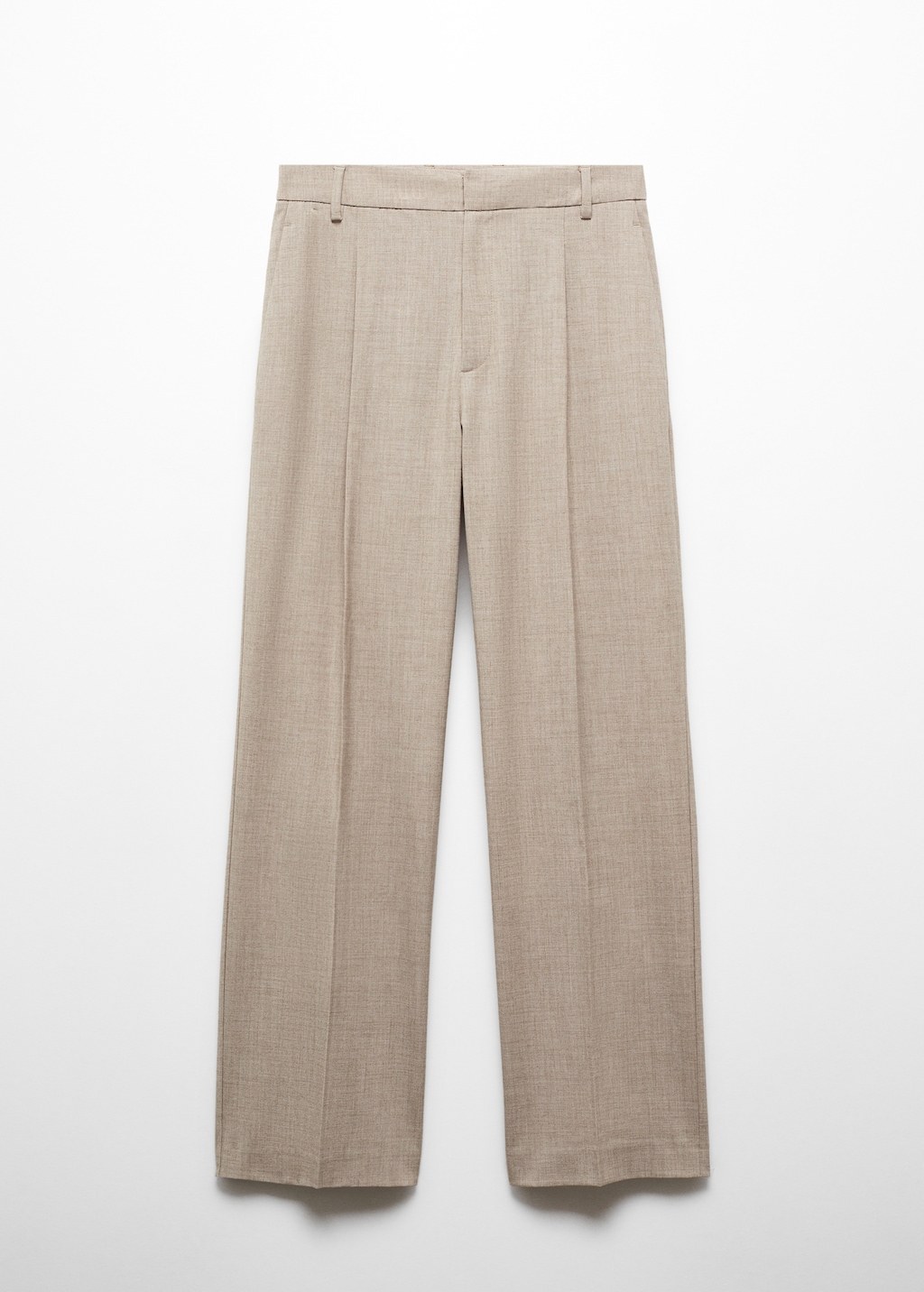 Straight-fit flecked trousers - Article without model