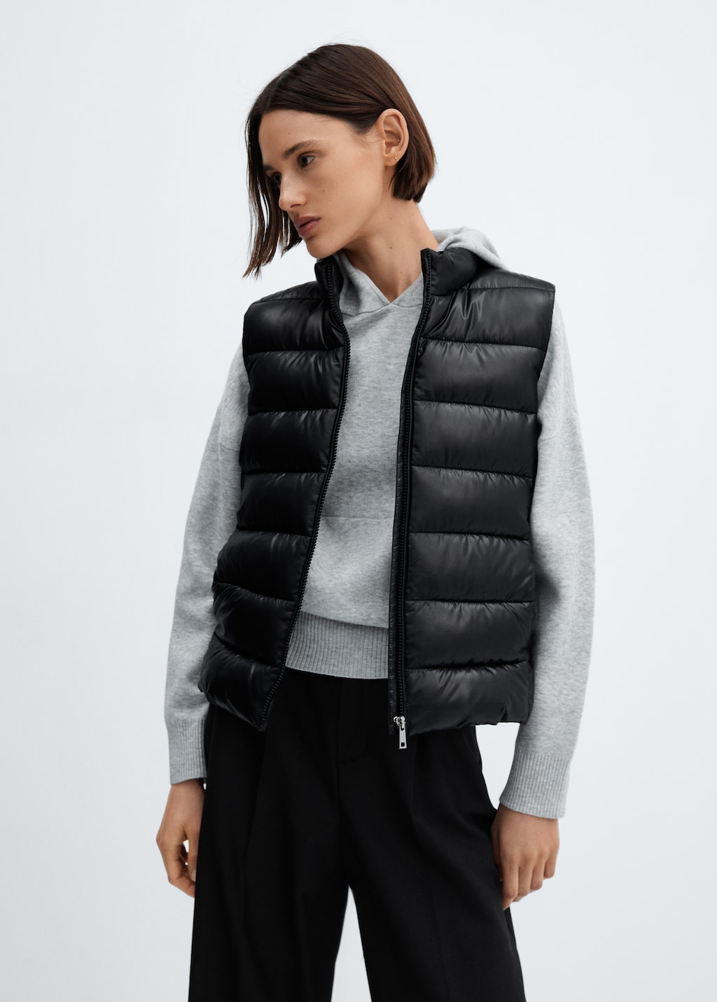 Ultra-light quilted gilet - Medium plane