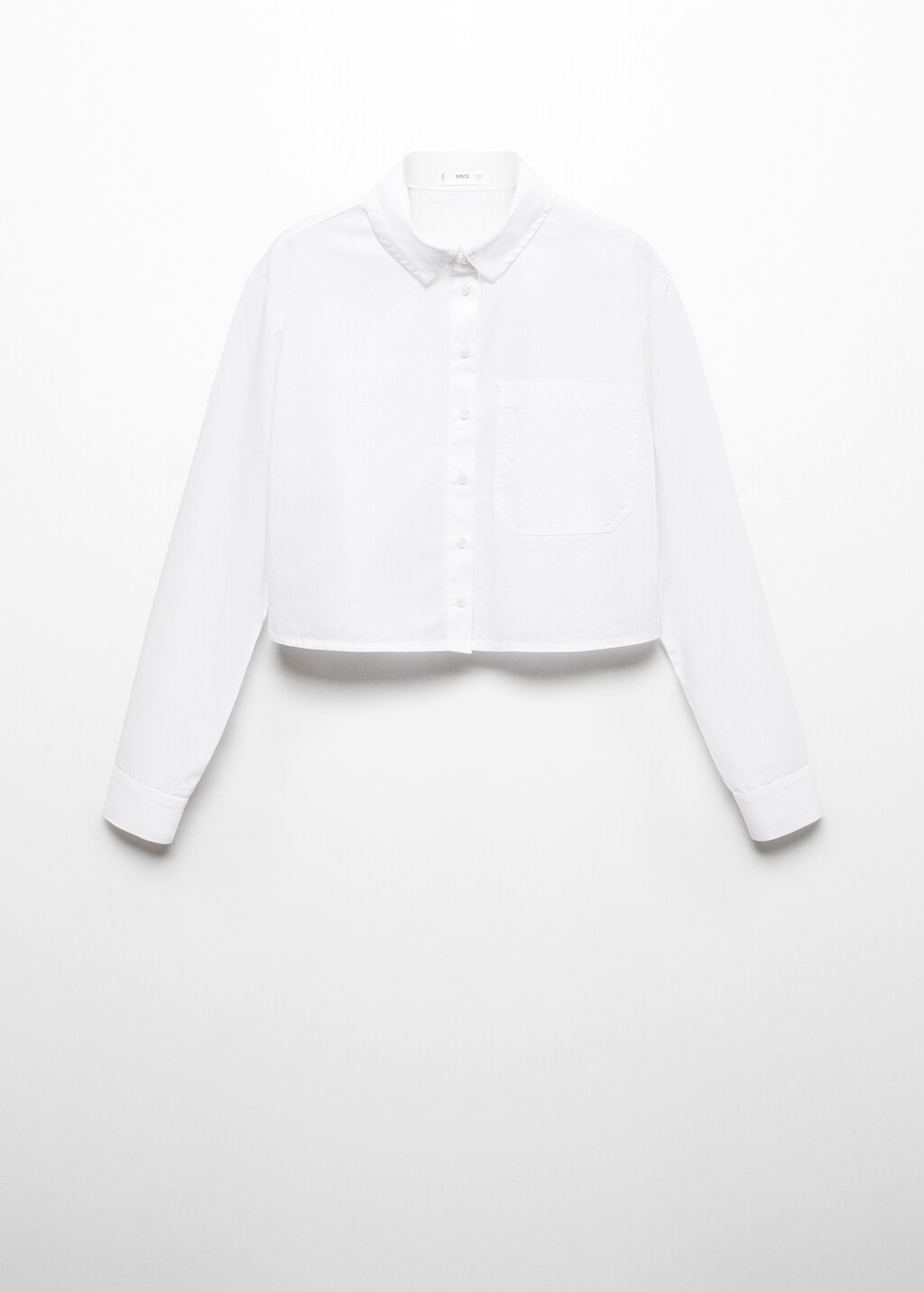 Buttoned crop shirt - Article without model