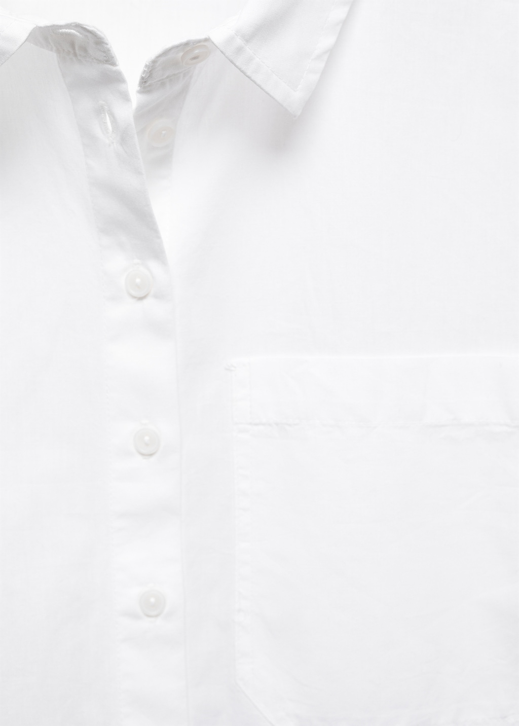 Buttoned crop shirt - Details of the article 8