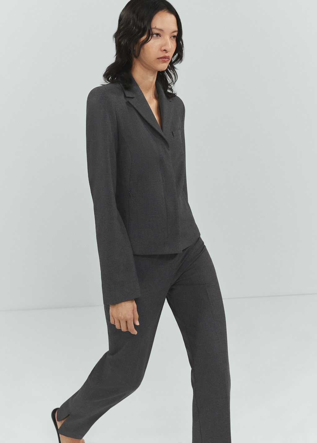 Trousers with side-zip hem - Details of the article 1