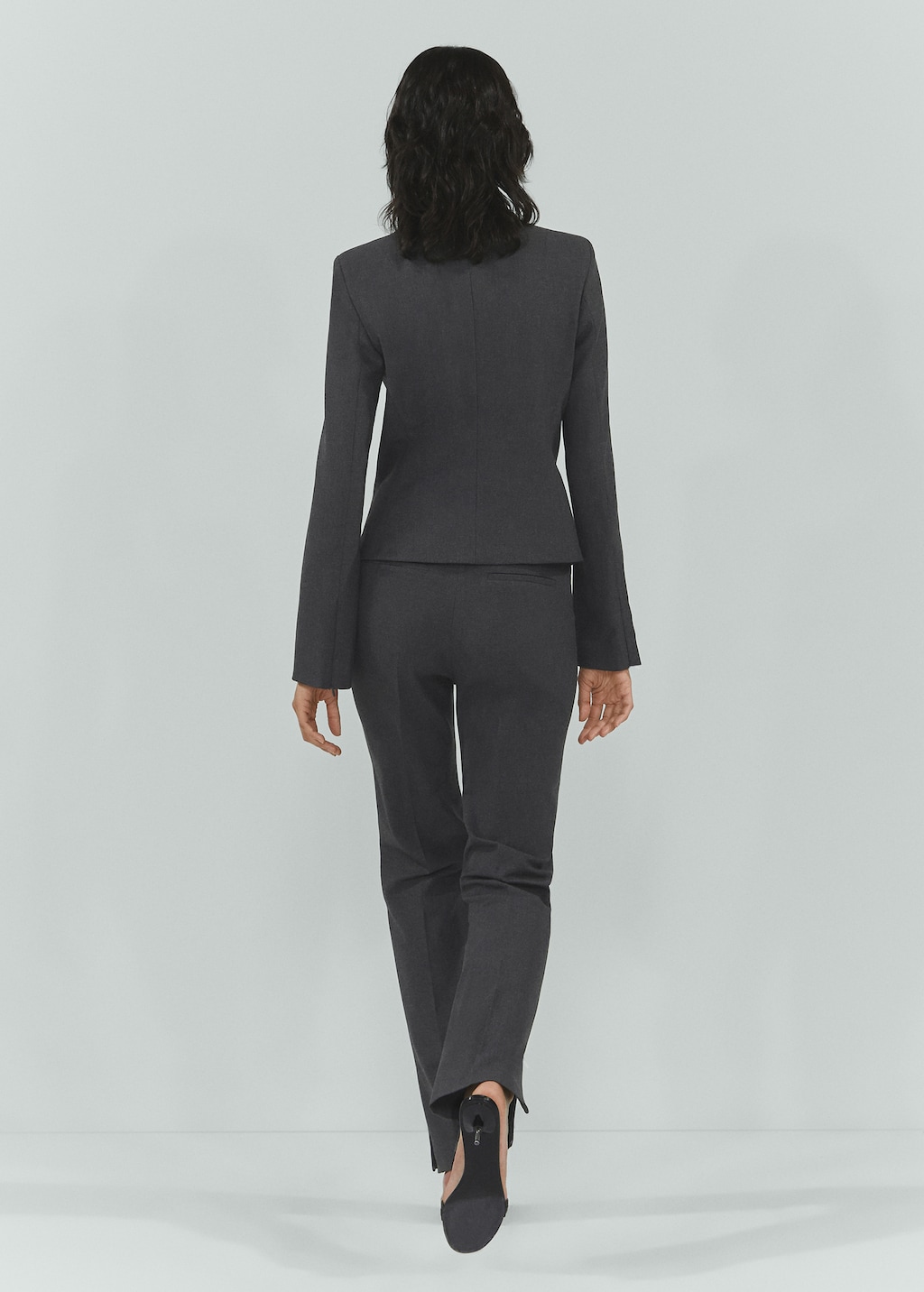 Trousers with side-zip hem - Reverse of the article