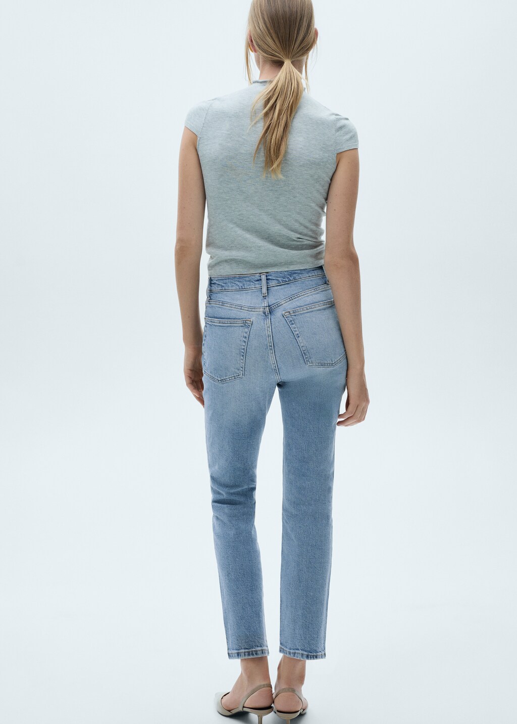 Jeans Claudia slim crop - Reverso del artículo