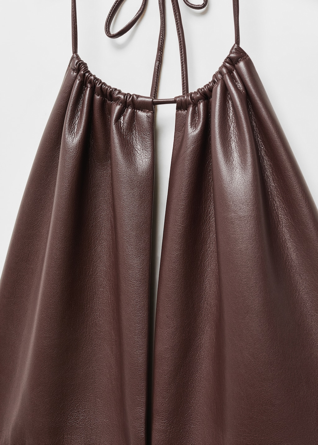 Leather-effect halter dress - Details of the article 8