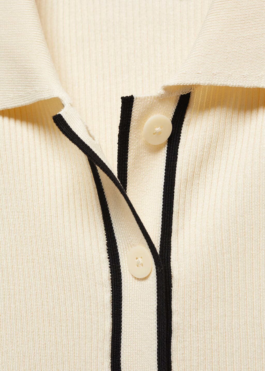 Contrast trims cardigan - Details of the article 8