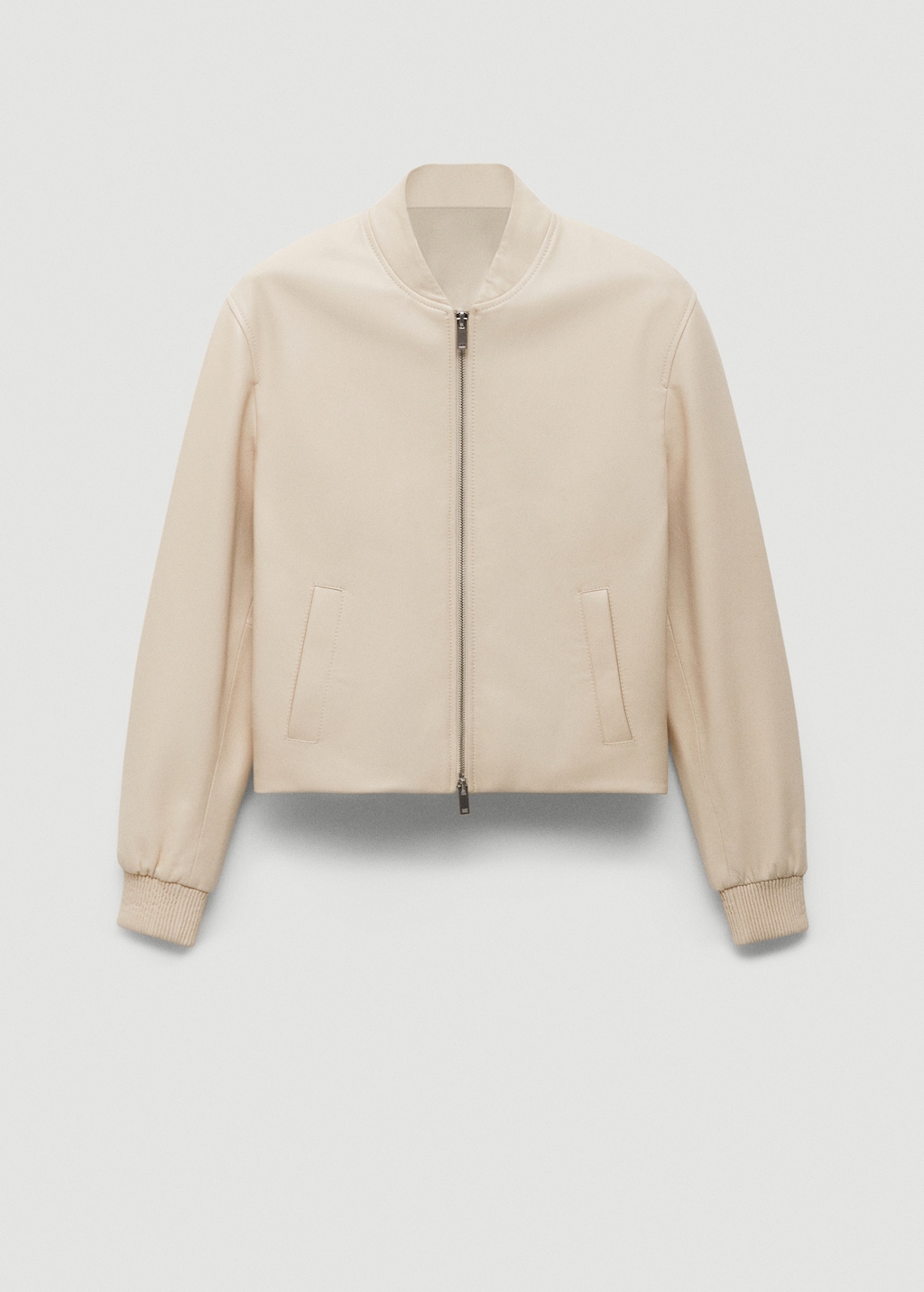 Blouson bomber 100 % cuir - Article sans modèle