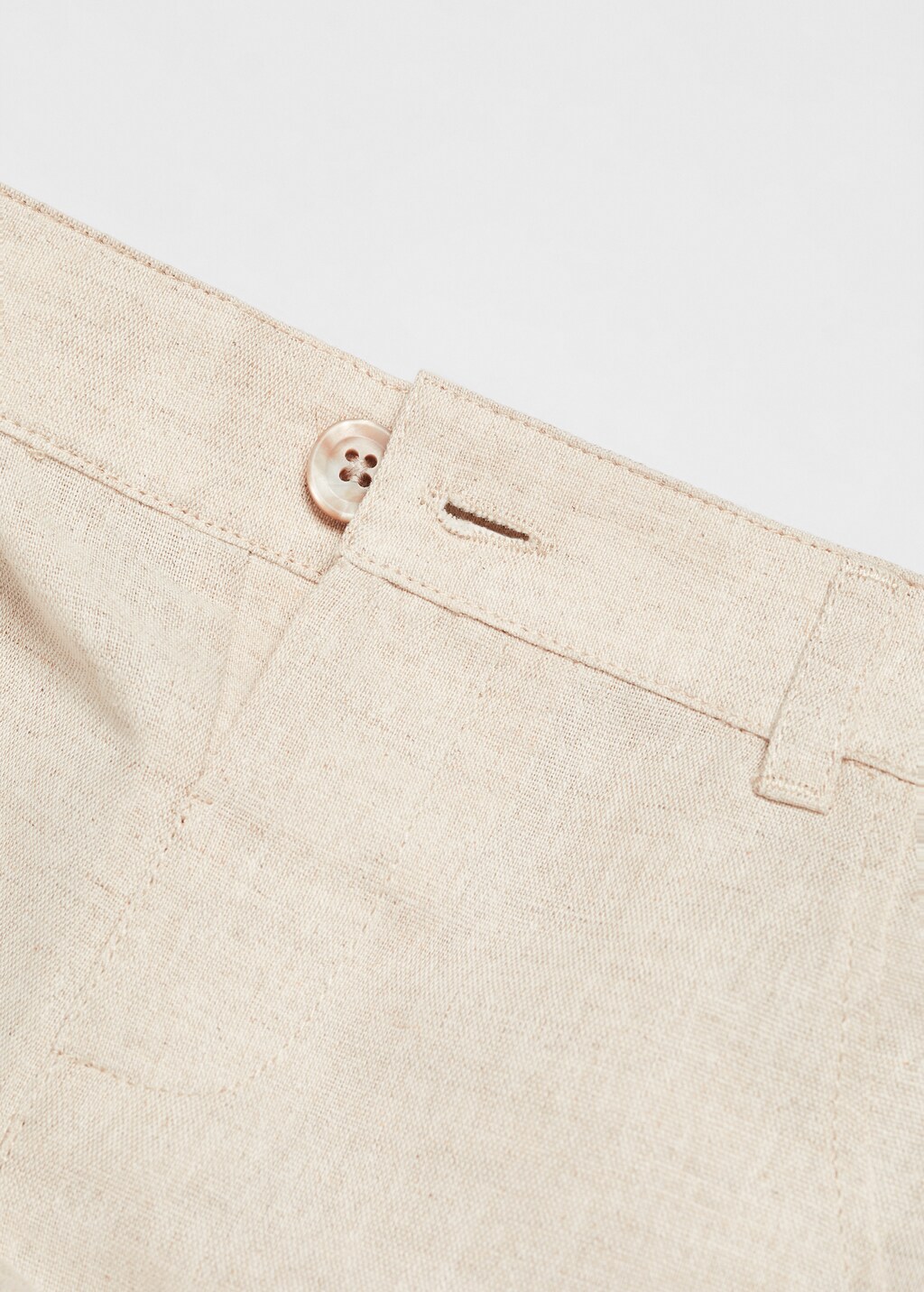 Linen-blend Bermuda shorts - Details of the article 8