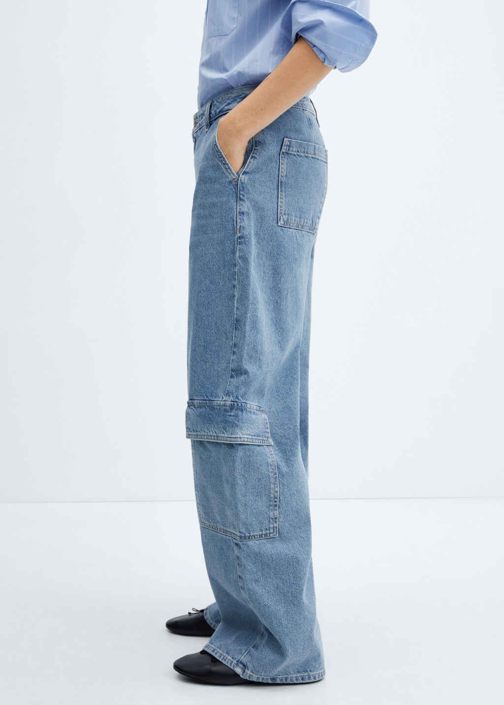 Loose cargo jeans with pockets - Details of the article 6