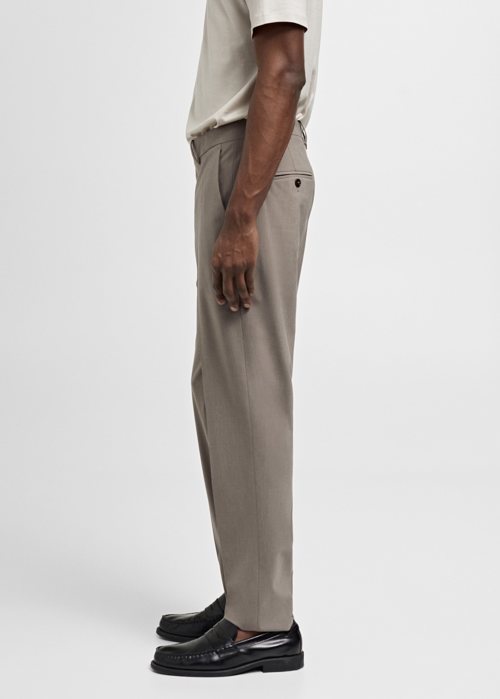 Slim fit pantalon van cool wool - Detail van het artikel 2