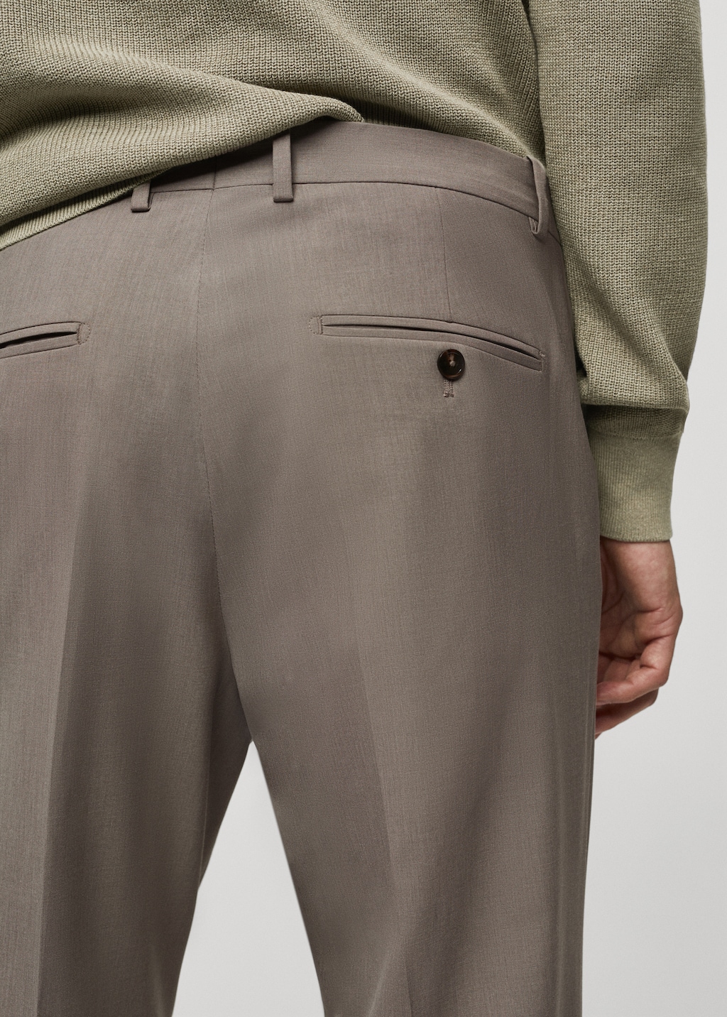 Slim fit pantalon van cool wool - Detail van het artikel 6