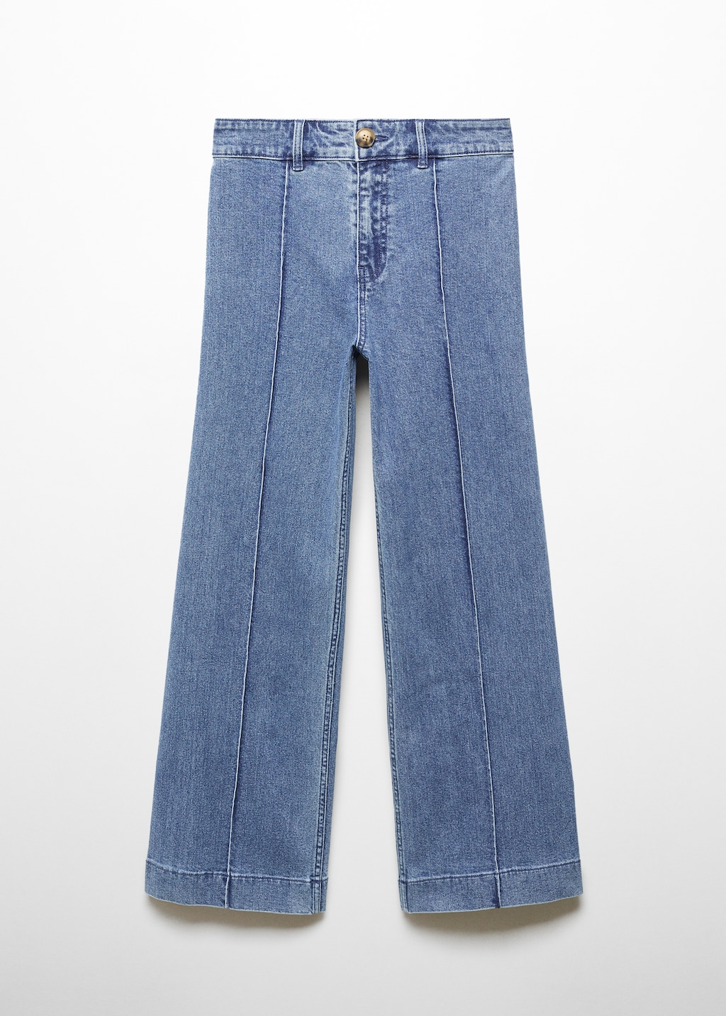 Wideleg jeans with decorative seams - Article without model