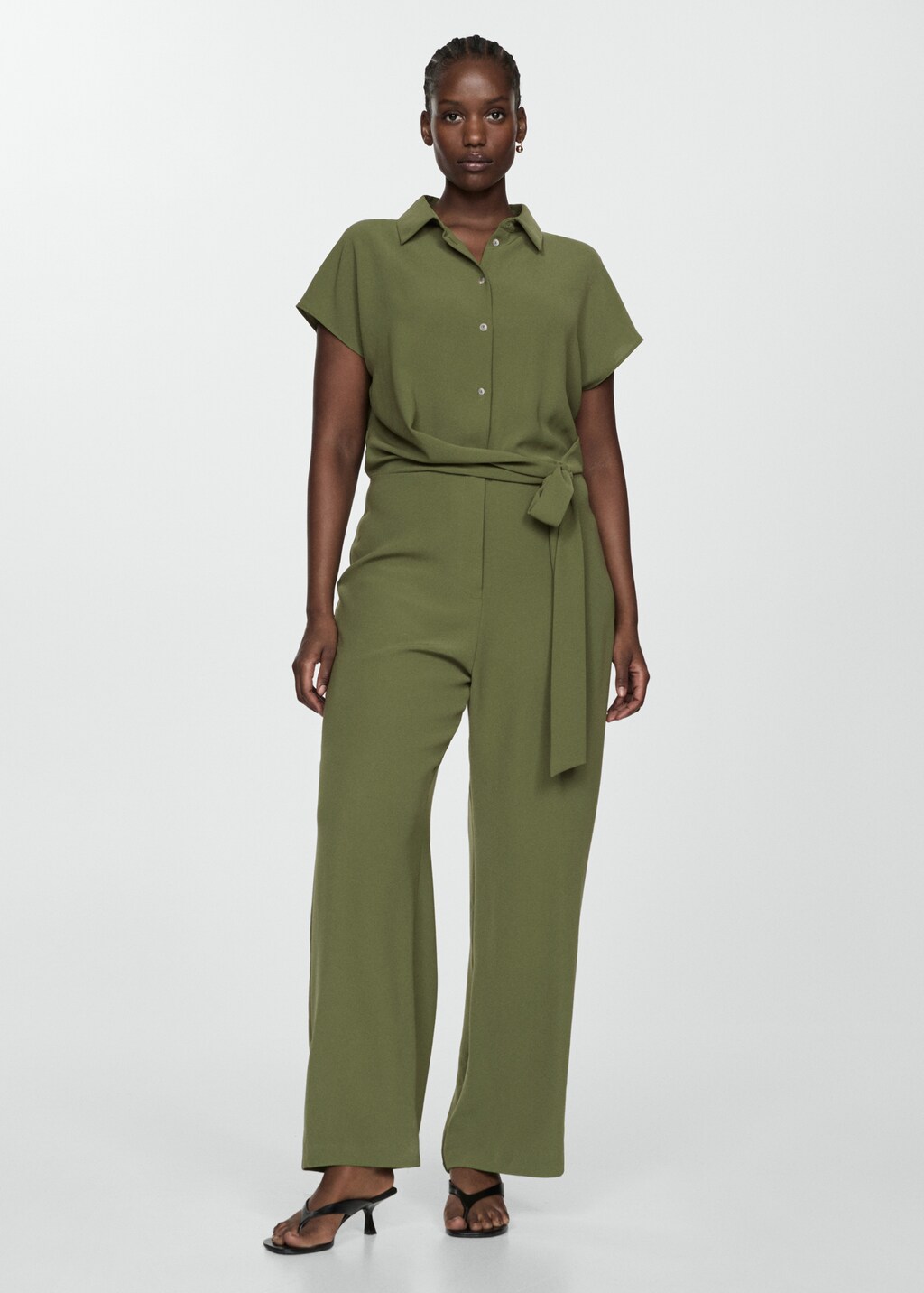 Bow long jumpsuit - Details of the article 3