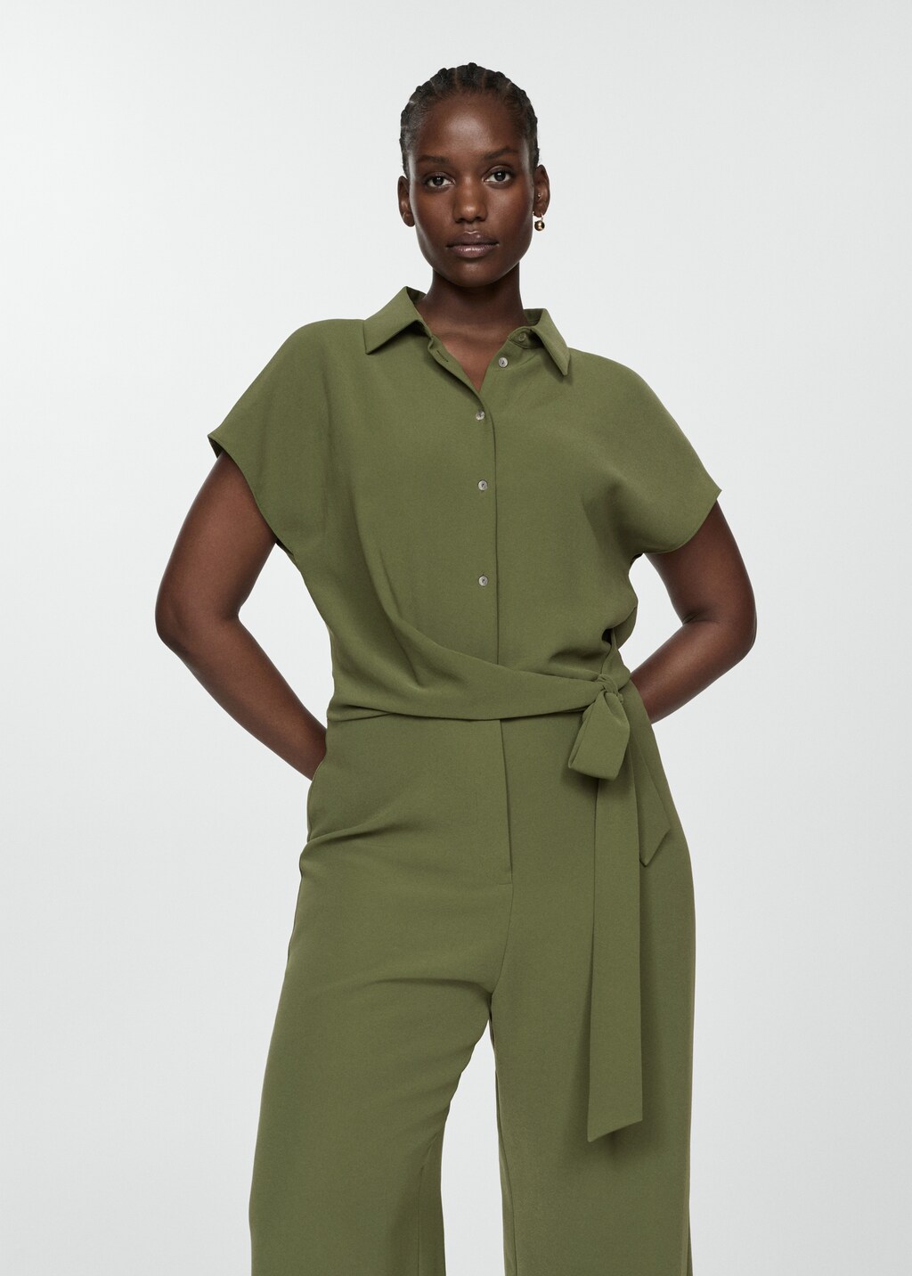 Bow long jumpsuit - Details of the article 5