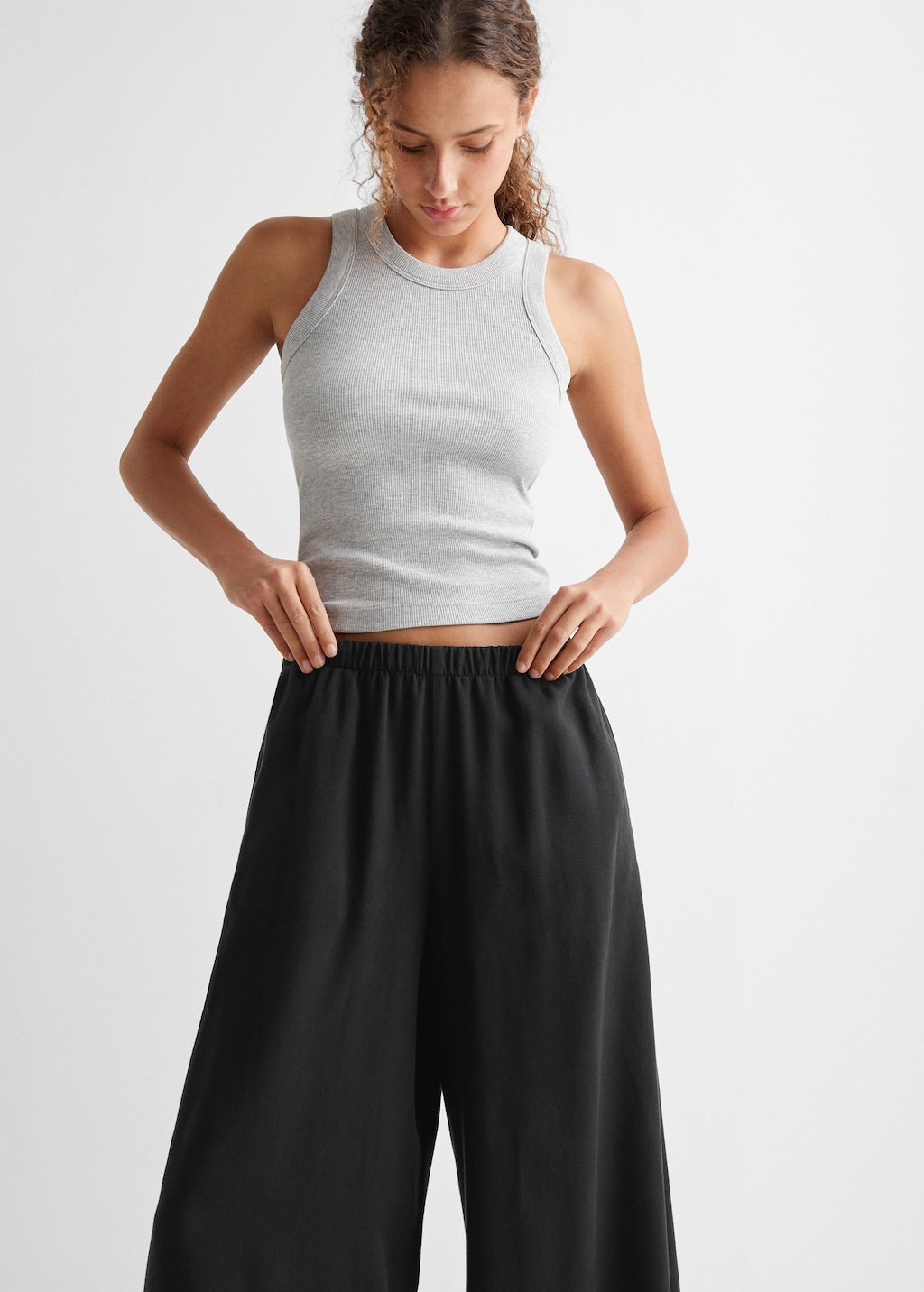 Flowy palazzo trousers - Medium plane