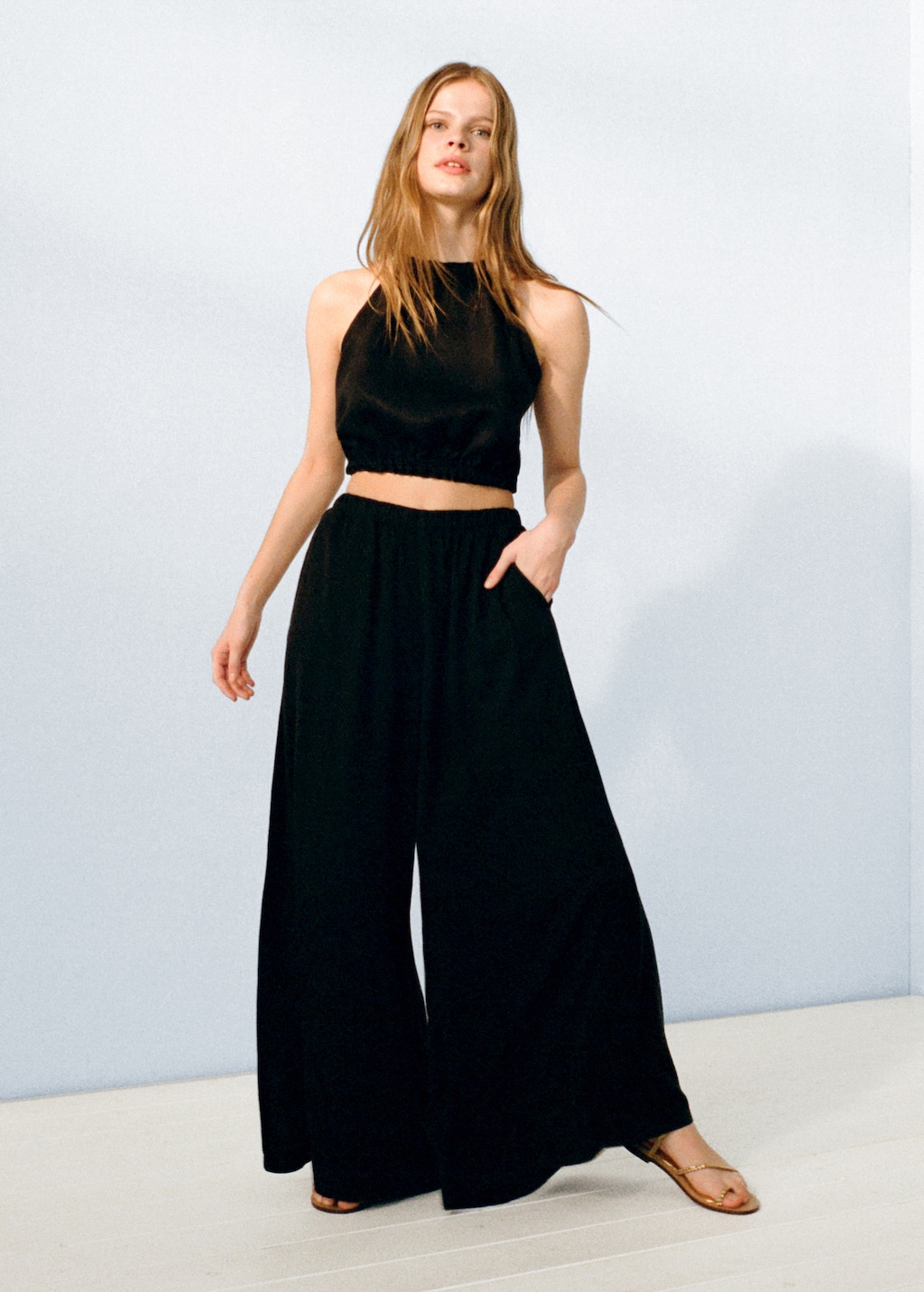 Flowy palazzo trousers - Details of the article 5