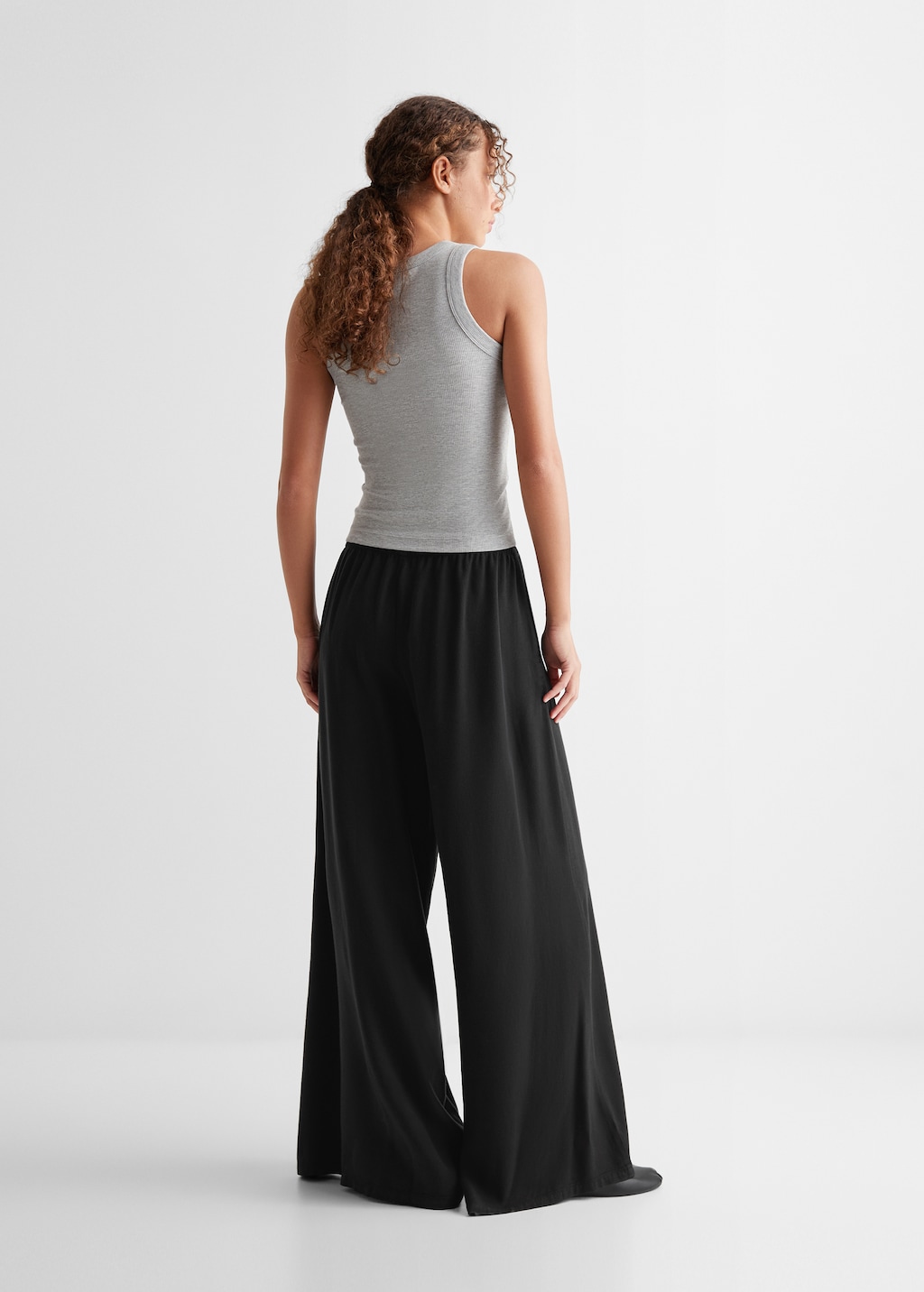 Flowy palazzo trousers - Reverse of the article