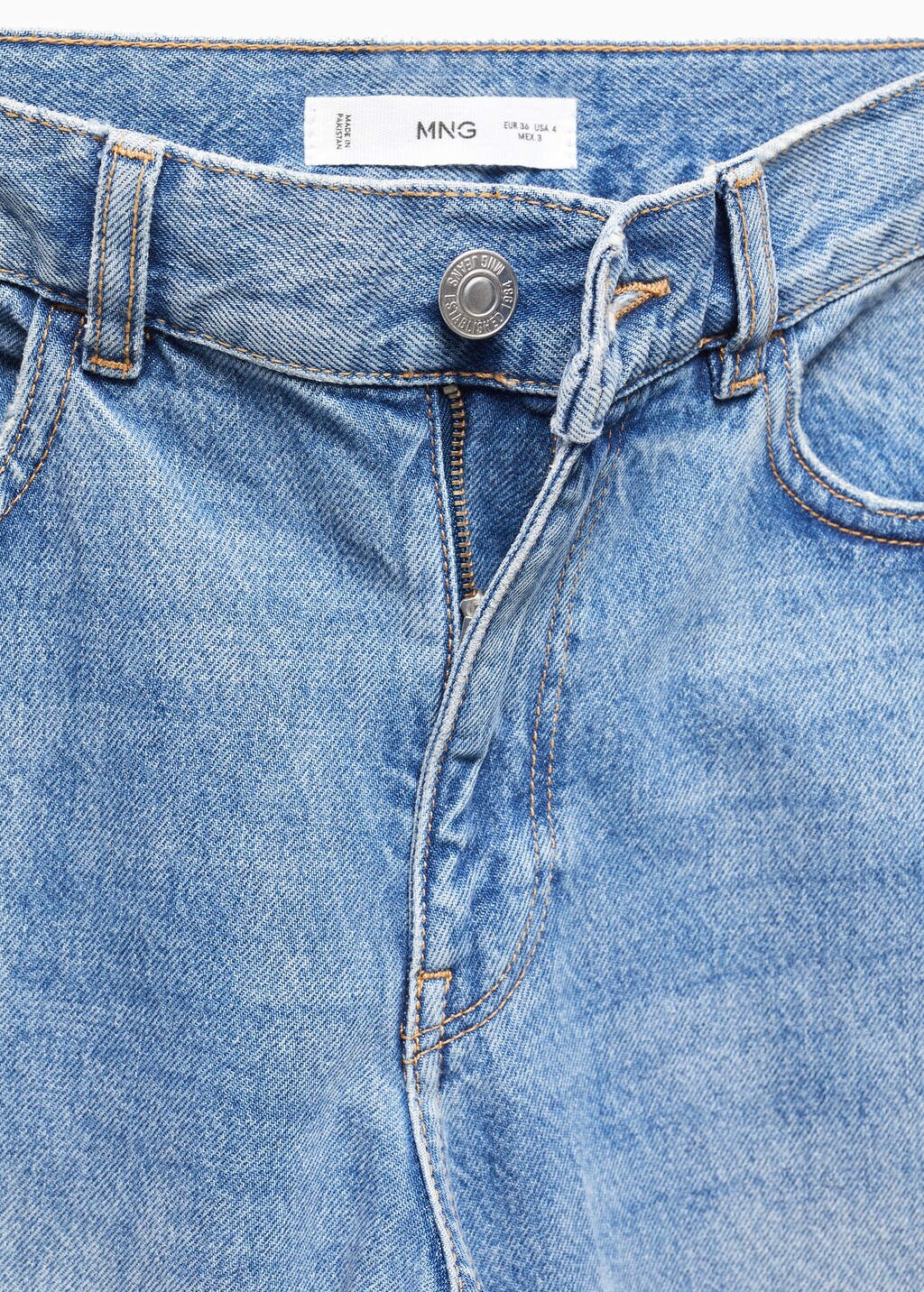 Wideleg jeans with decorative seams - Details of the article 8