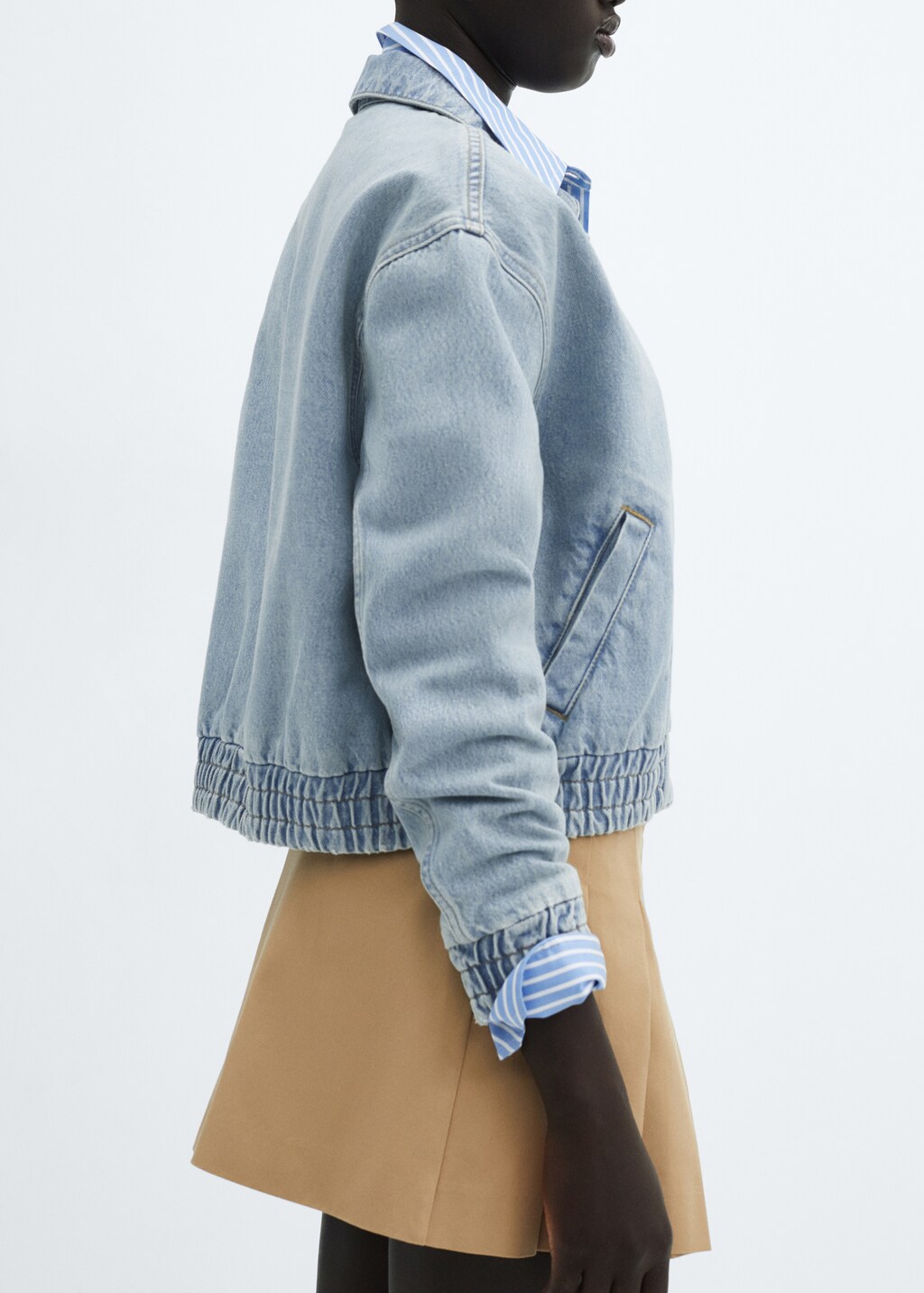 Denim bomber jacket - Details of the article 6