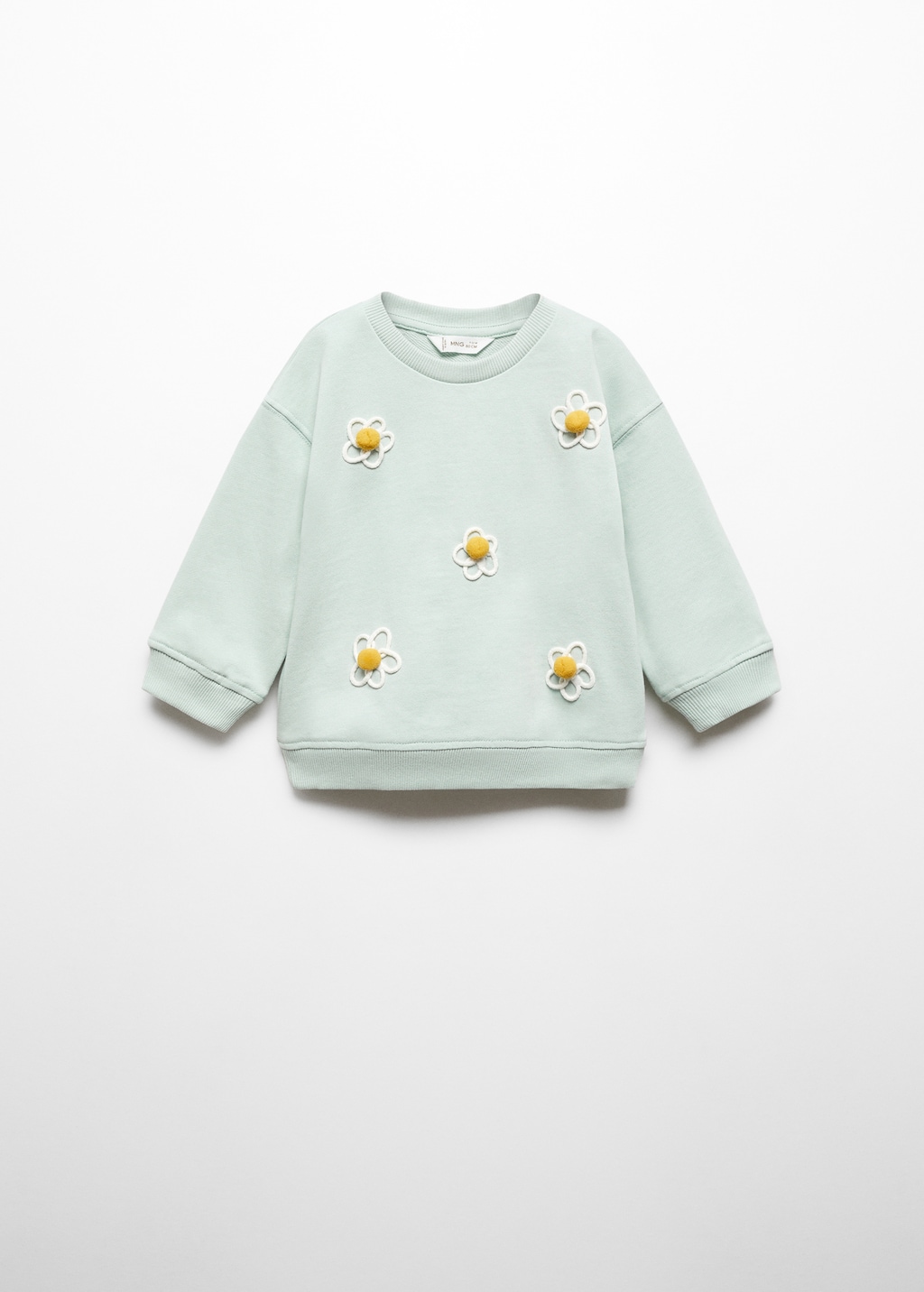 Embossed flowers sweatshirt - Article without model