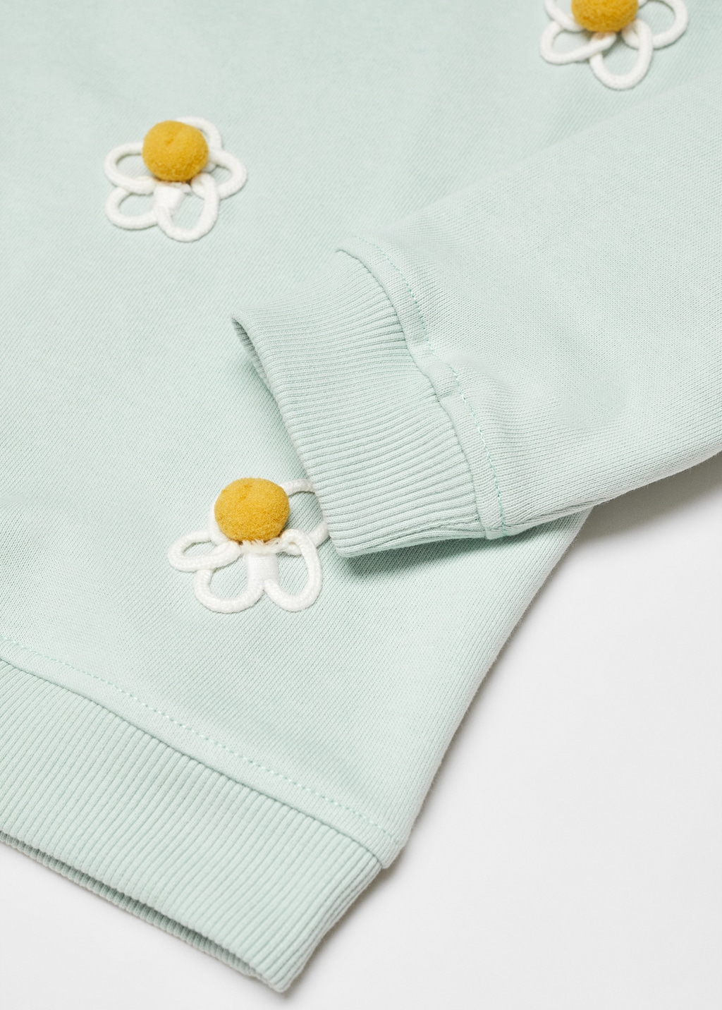 Embossed flowers sweatshirt - Details of the article 0