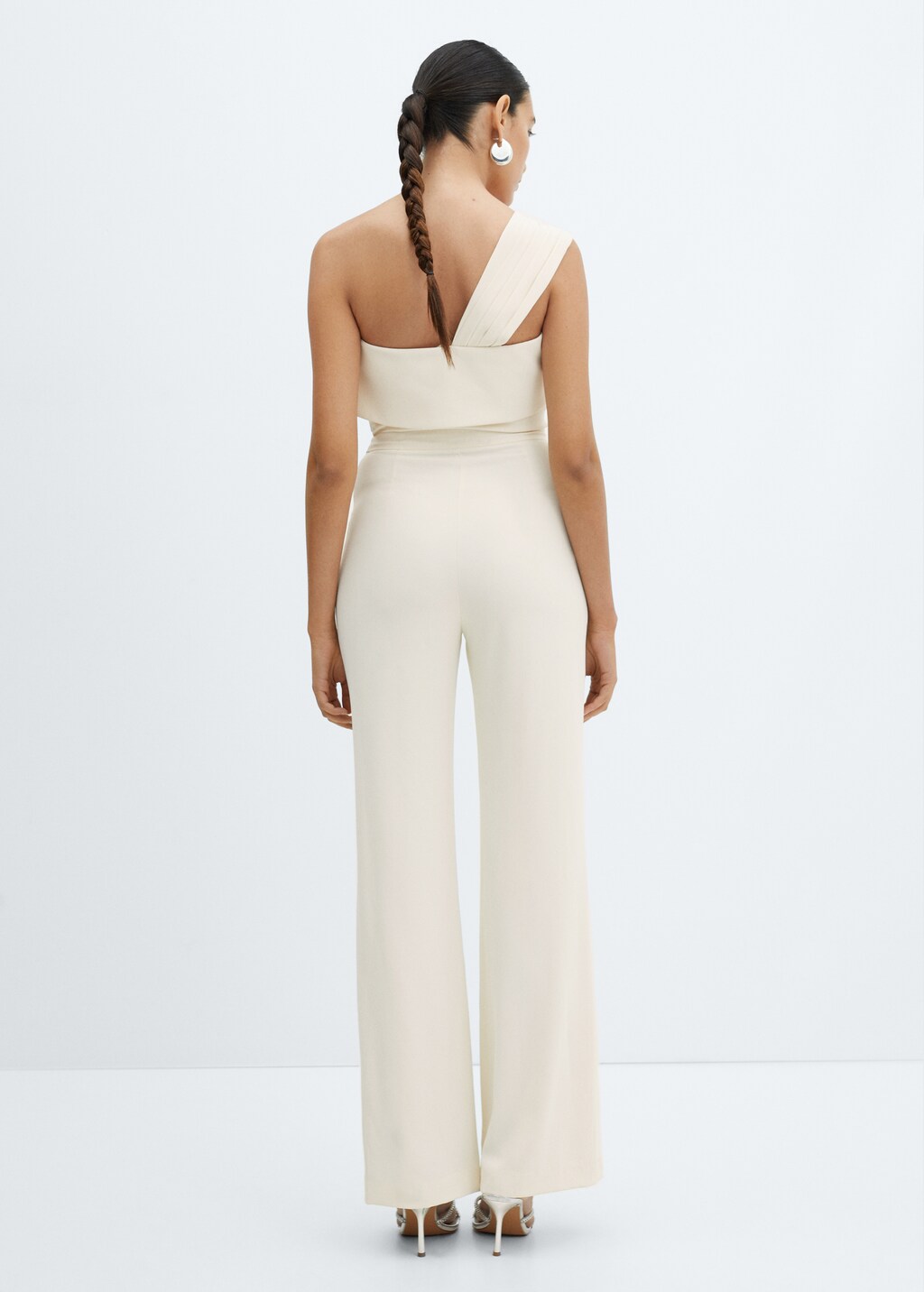 Ruffled asymmetric jumpsuit - Reverse of the article