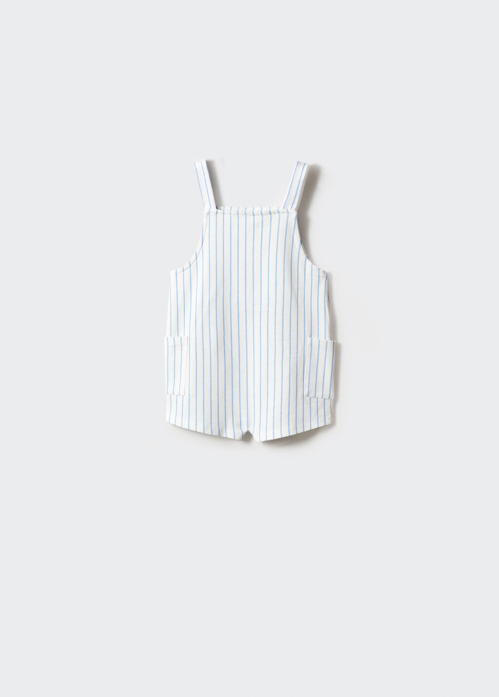 Striped cotton dungarees - Reverse of the article